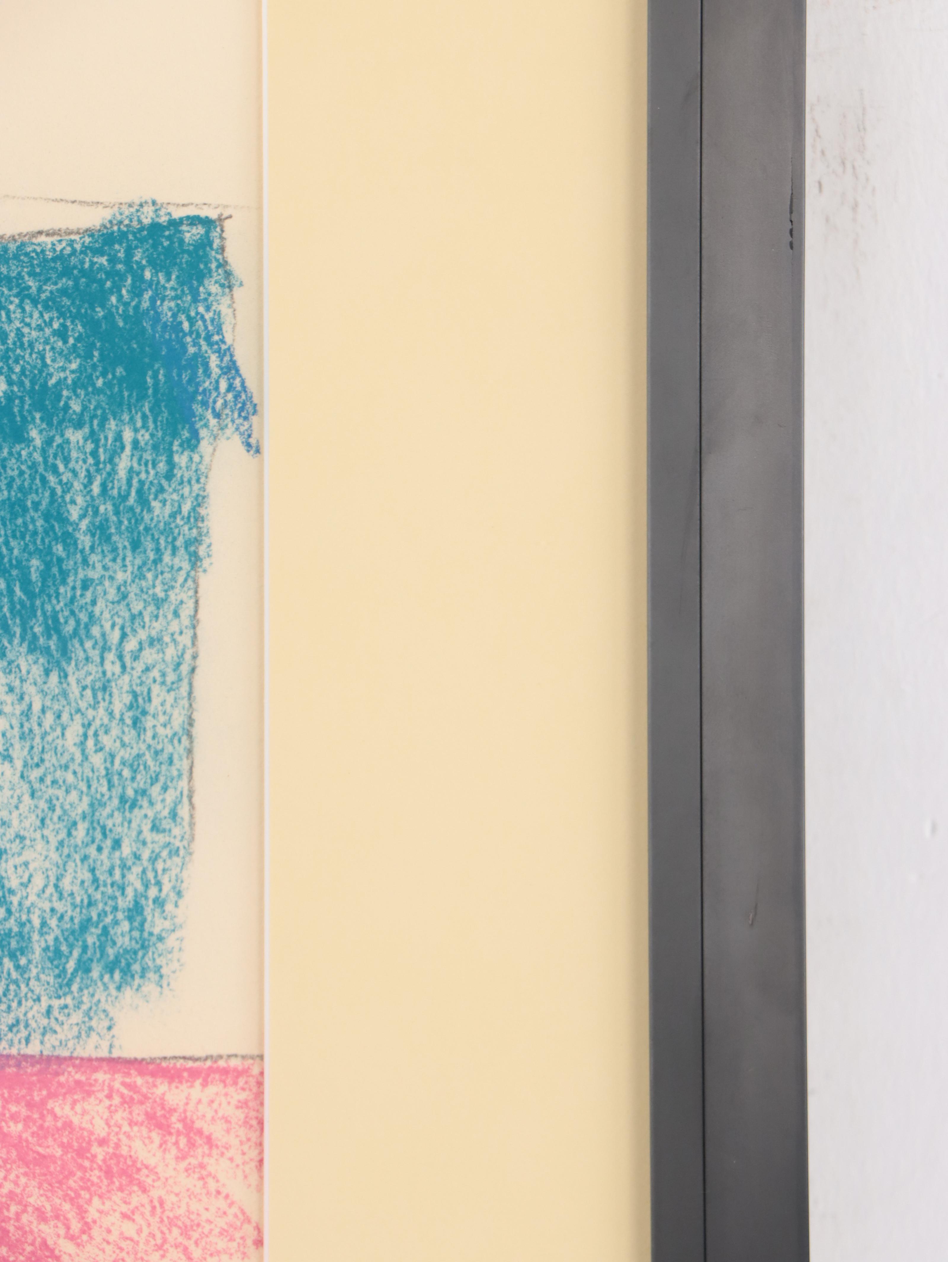 John Bledsoe Pastel Drawing of Seated Nude Figure, Mid-20th Century