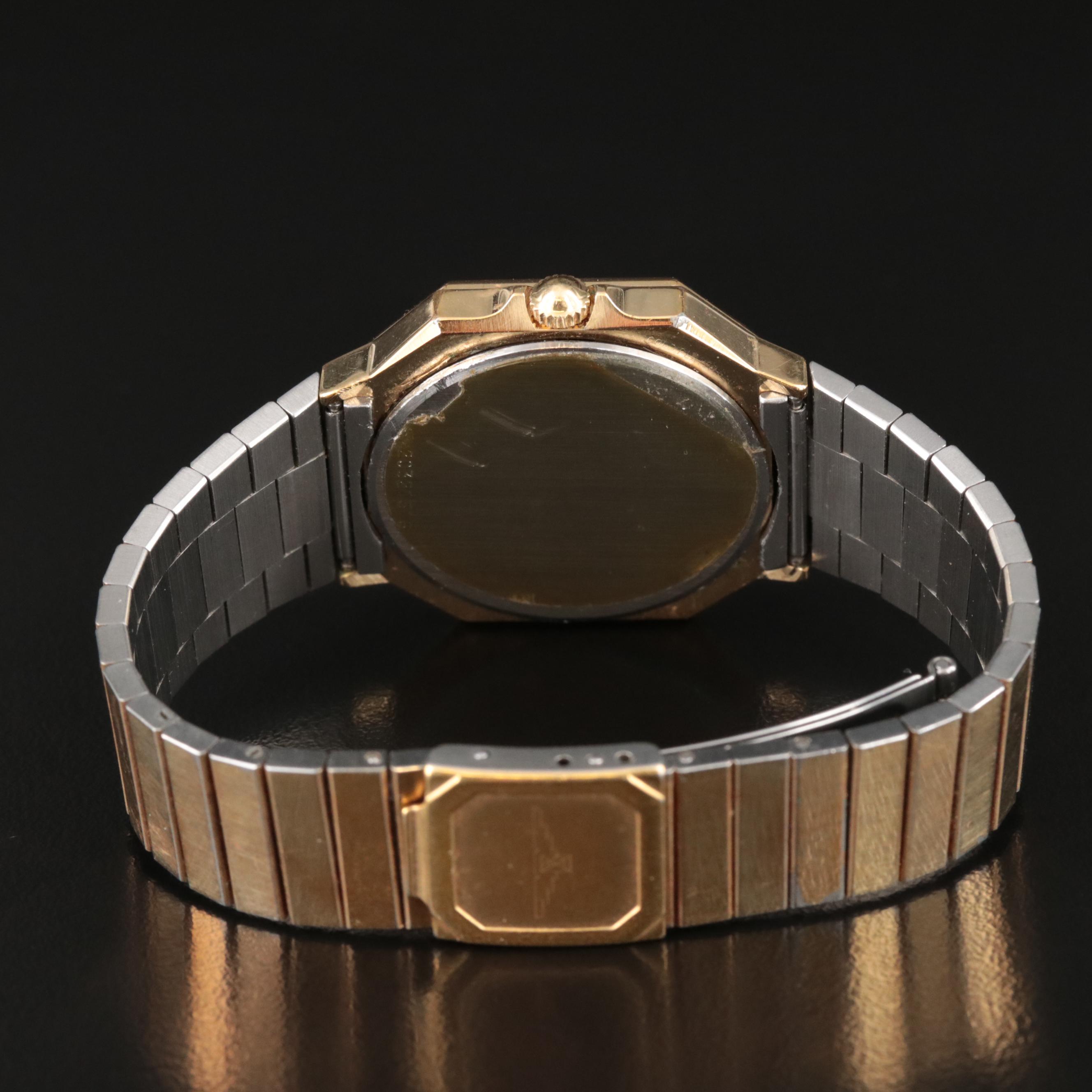 Longines Octagonal Gold-Tone Quartz Watch