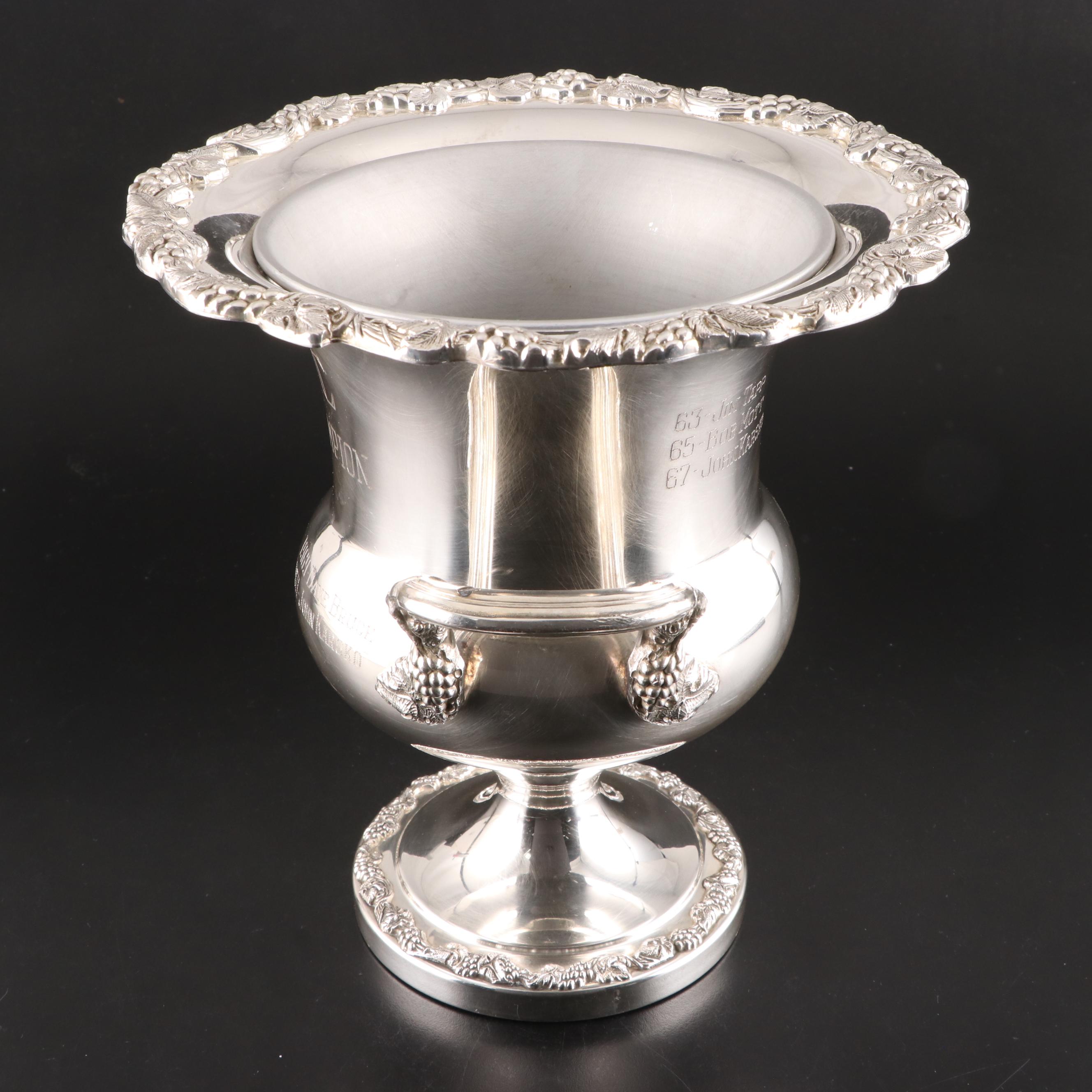 WHCC Club Champion Chrome Ice Bucket Trophy