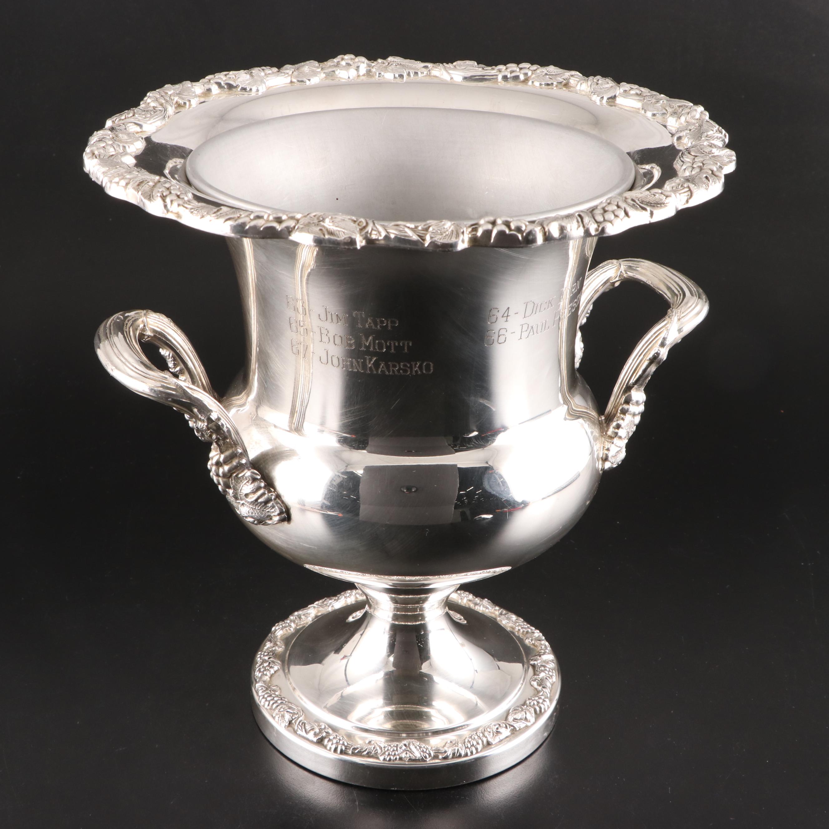 WHCC Club Champion Chrome Ice Bucket Trophy