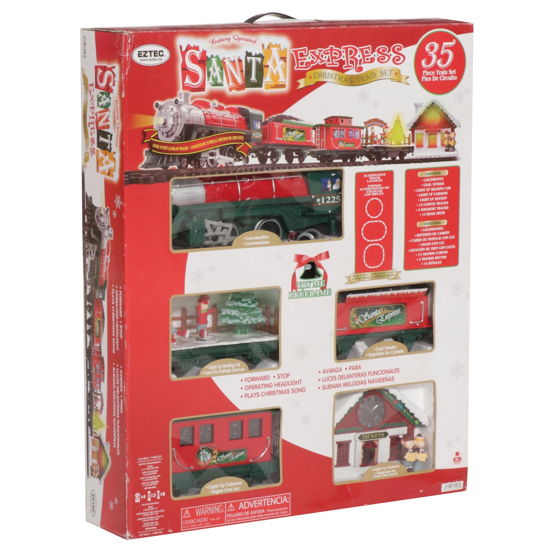 Eztec Santa Express Christmas Train Set