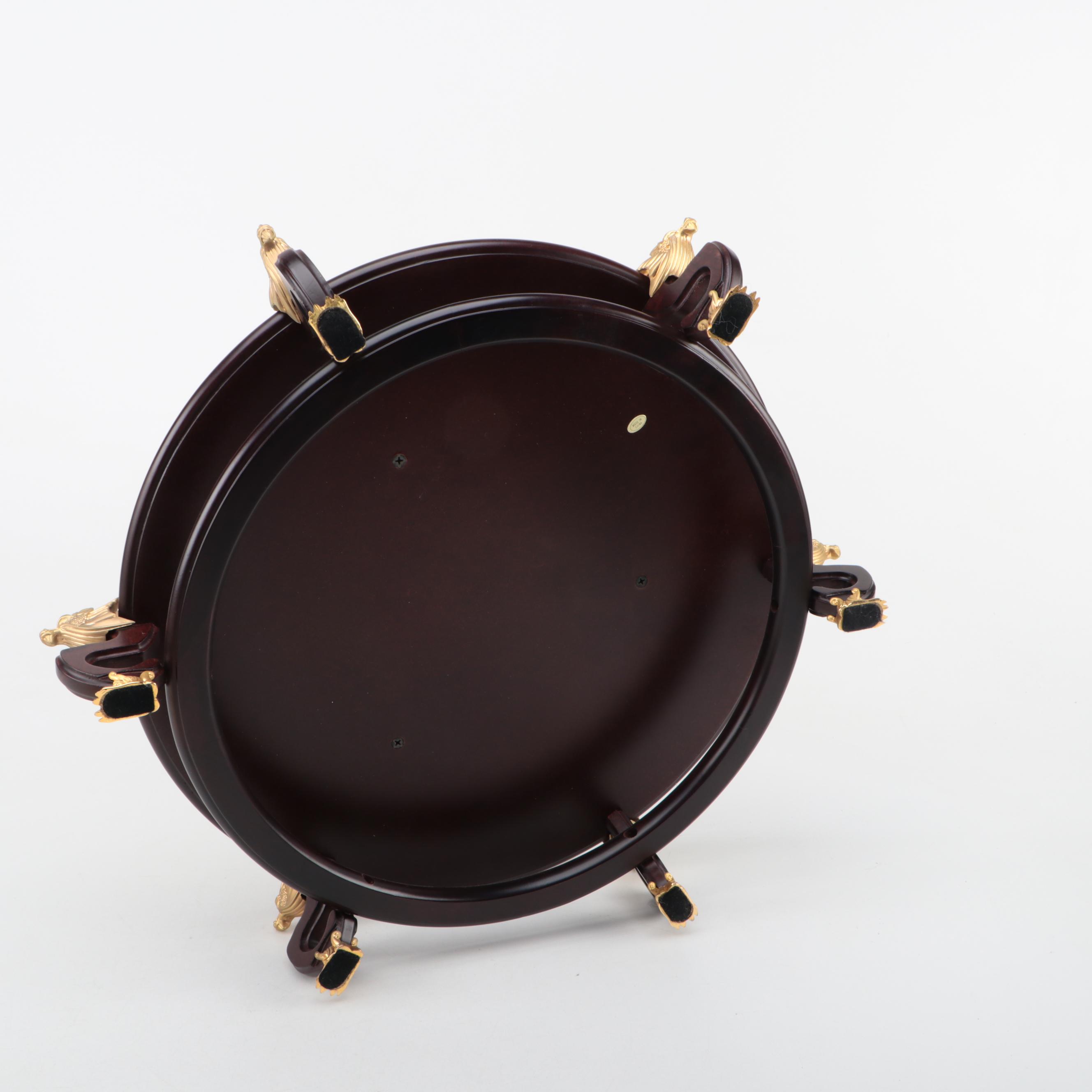 Franklin Mint Chinese Checkers Set with Gemstone Marbles