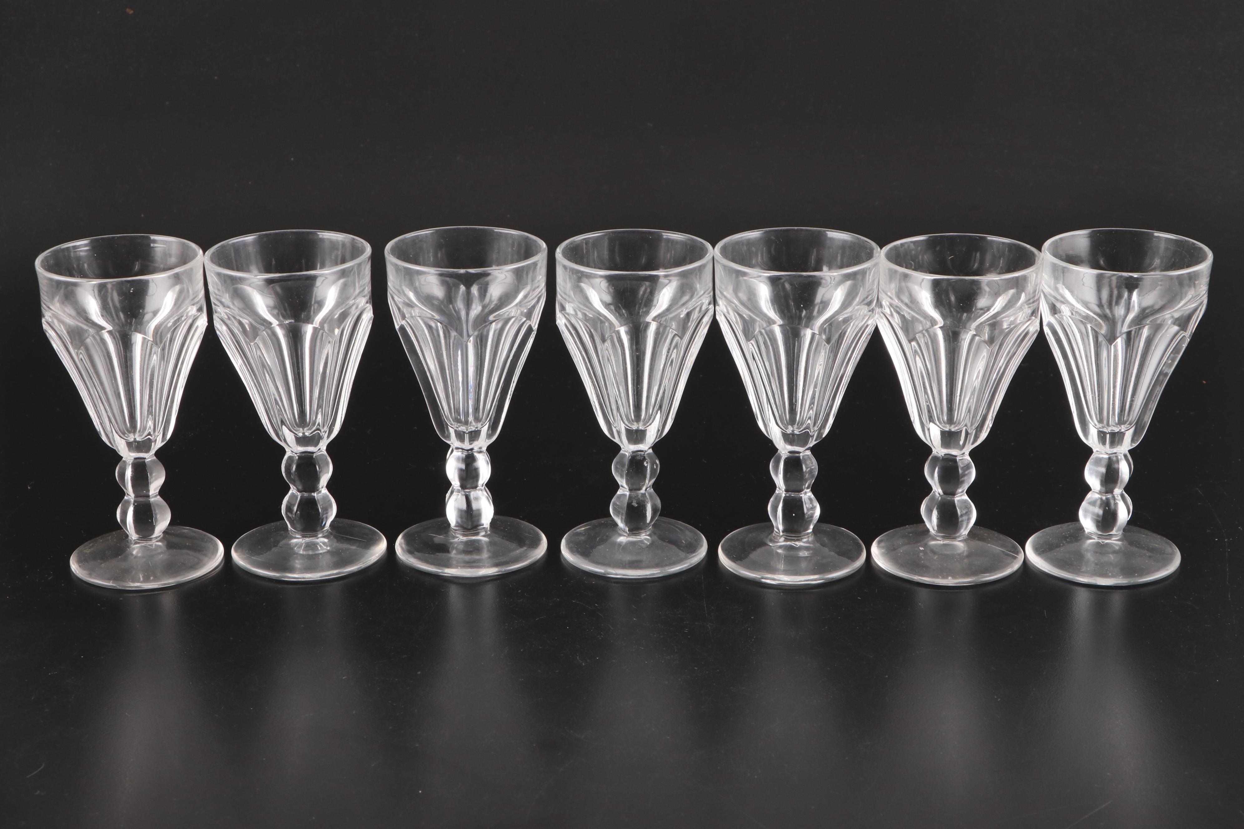 Heisey "Colonial Clear" Wine Glasses, 18991944 EBTH