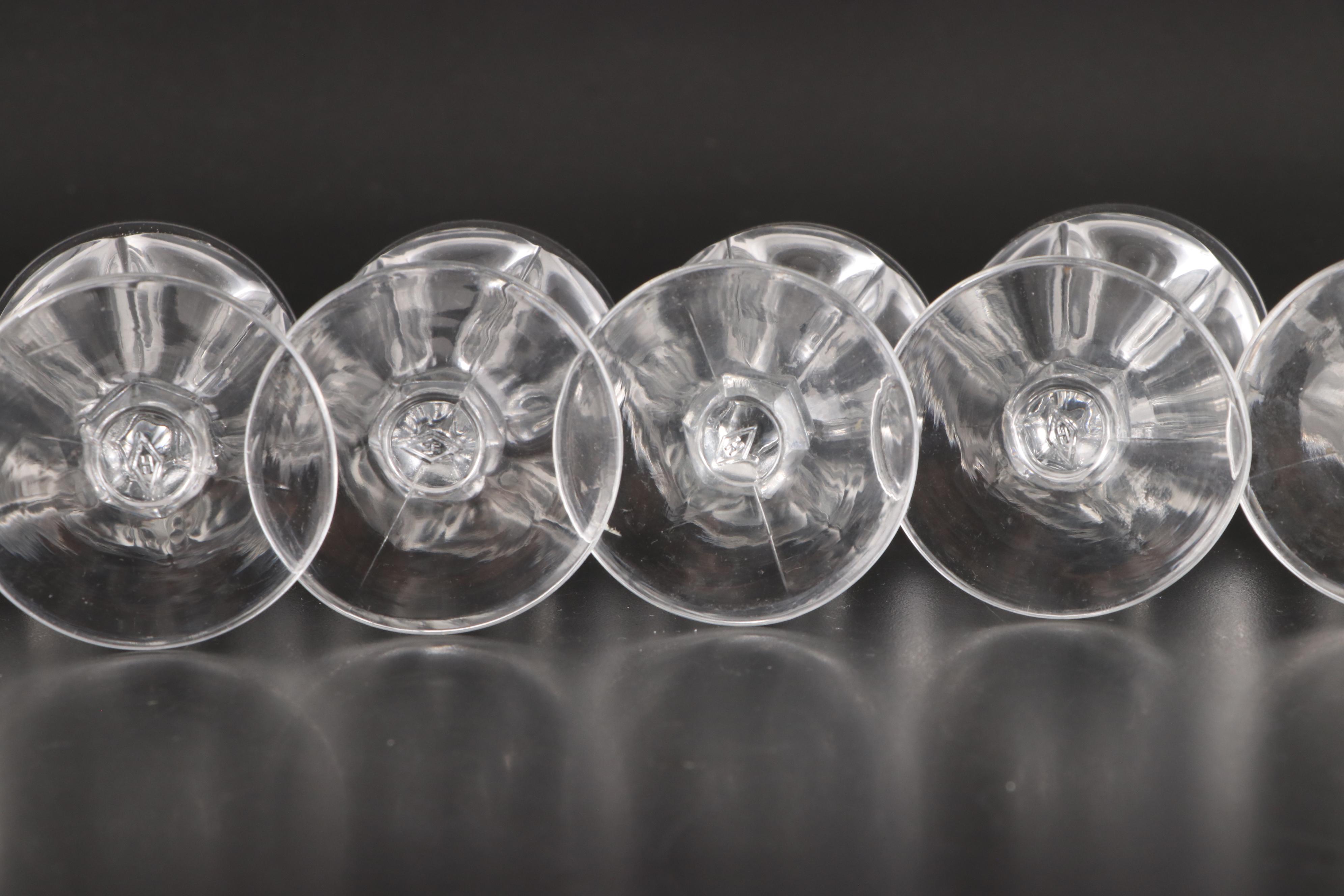 Heisey "Colonial Clear" Wine Glasses, 1899–1944