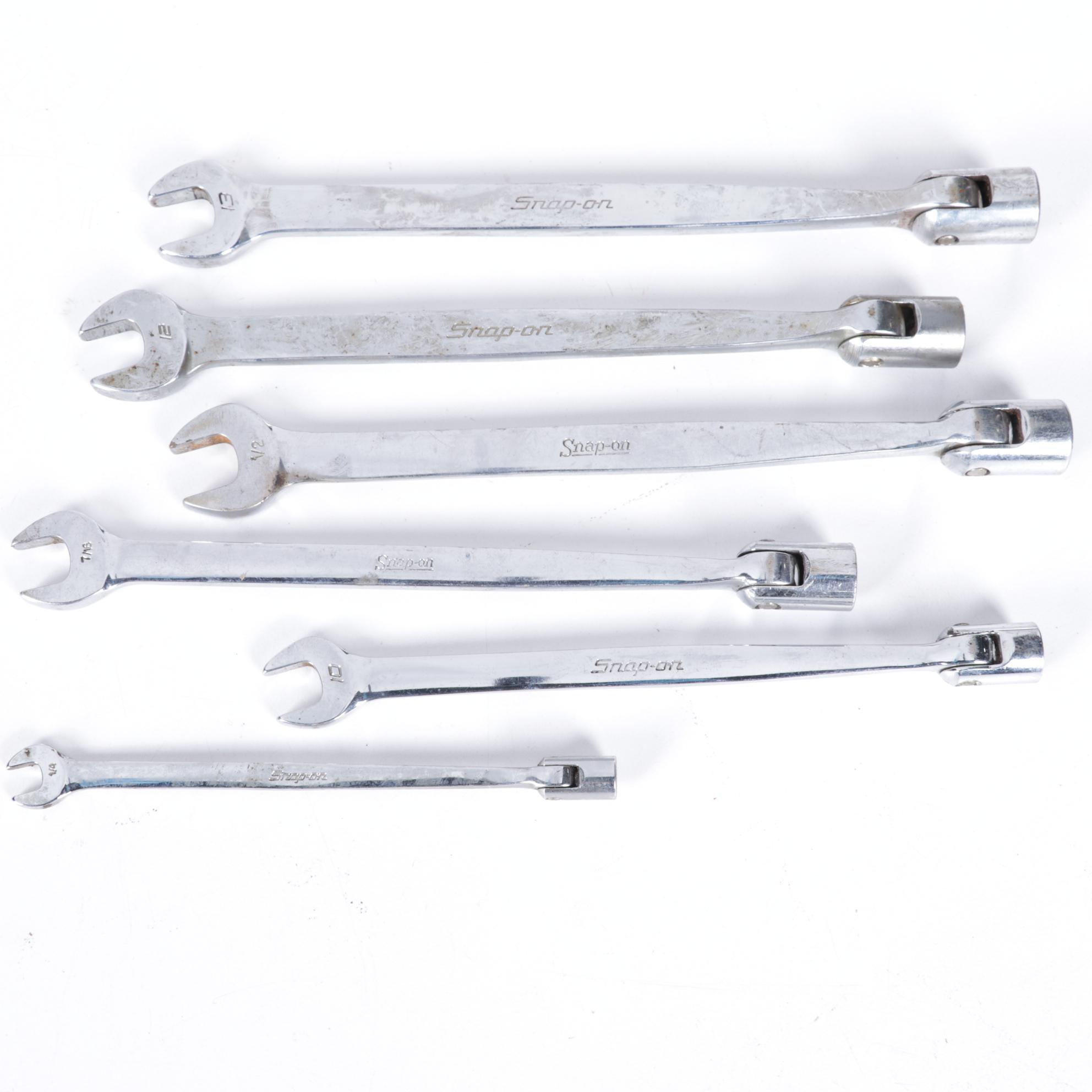 Snap-On and Owatonna Steel Socket and Crescent Wrench Tool Array