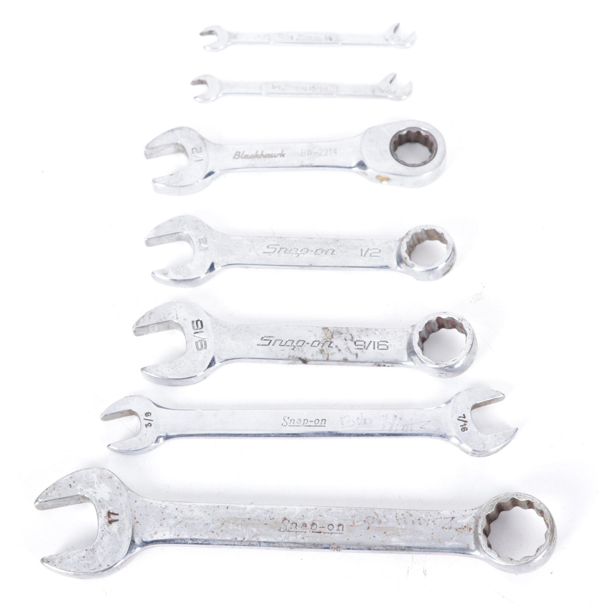 Snap-On and Owatonna Steel Socket and Crescent Wrench Tool Array