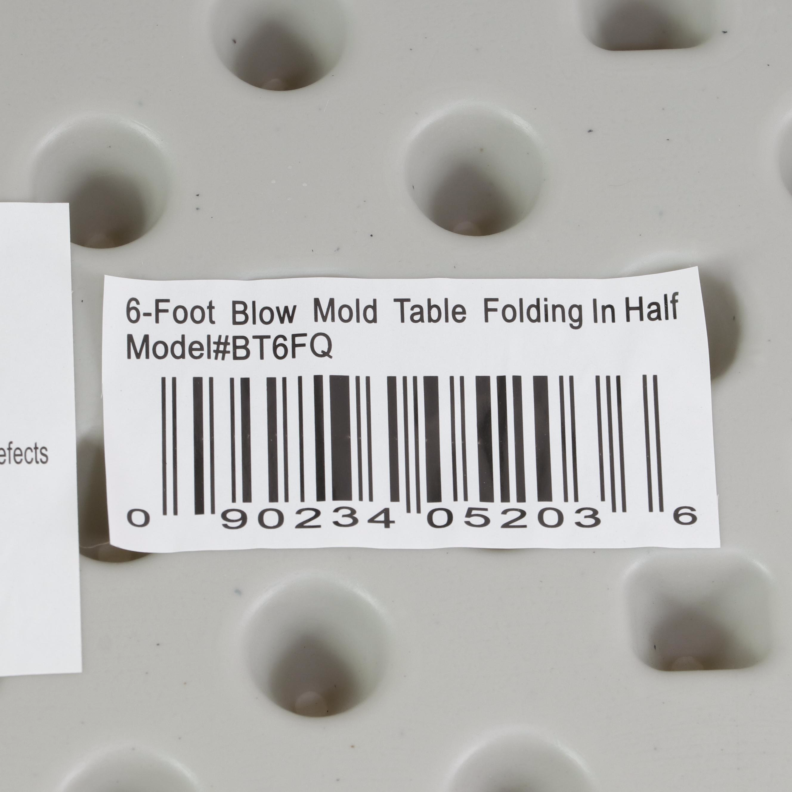 Office Star Molded Resin and Powder-Coated Steel Folding Table