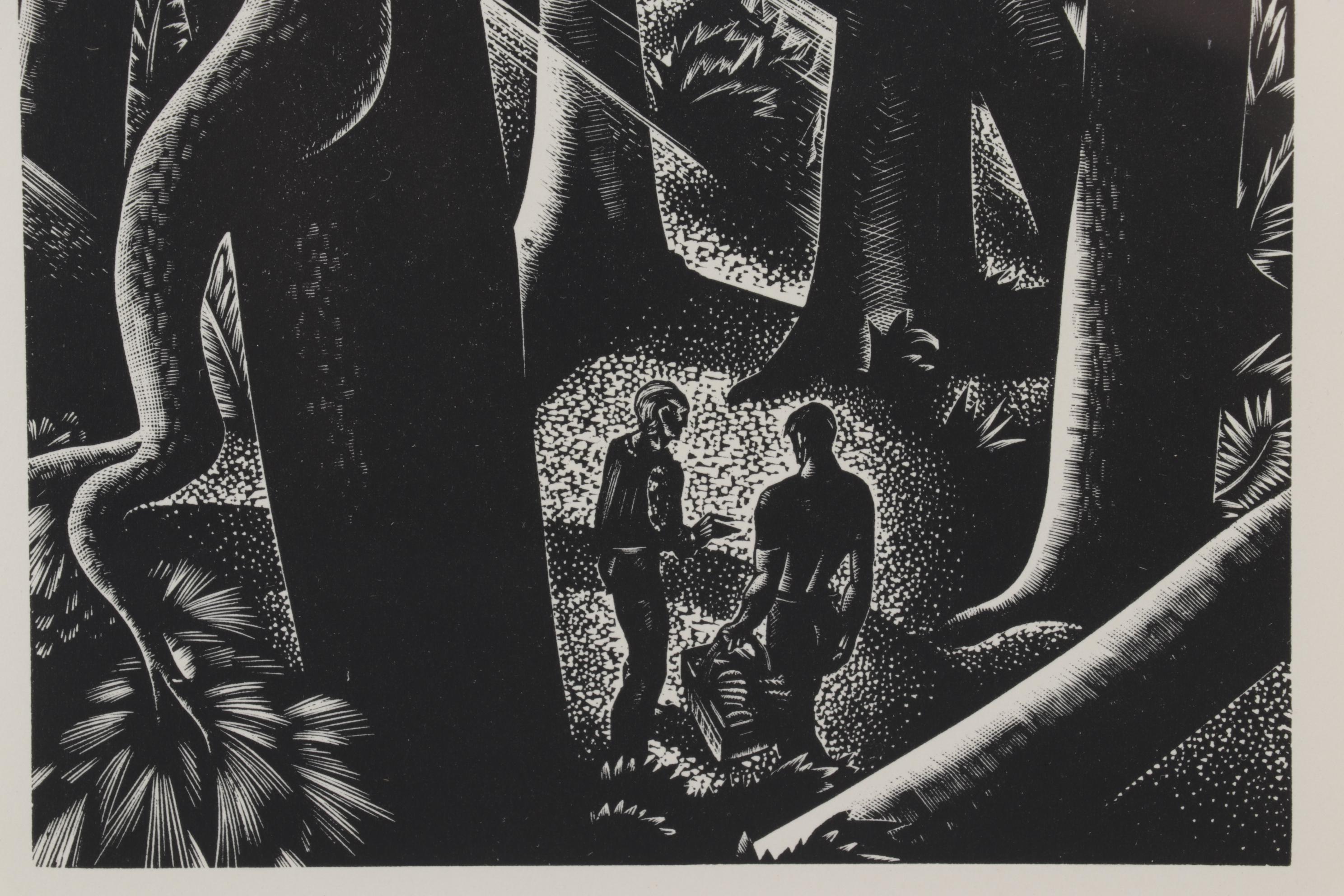 Lynd Ward Art Deco Woodcut From "Wild Pilgrimage," 1932