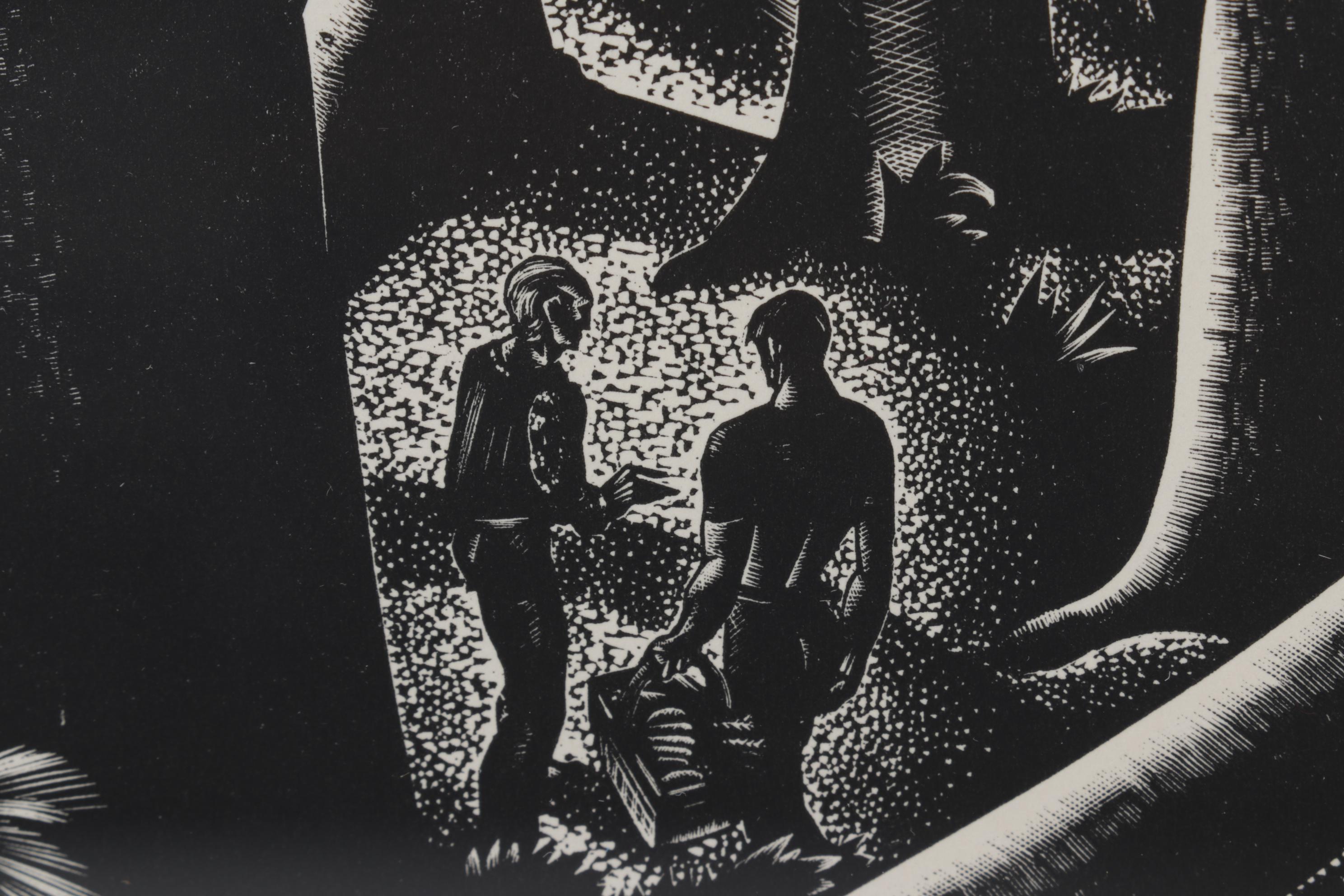 Lynd Ward Art Deco Woodcut From "Wild Pilgrimage," 1932