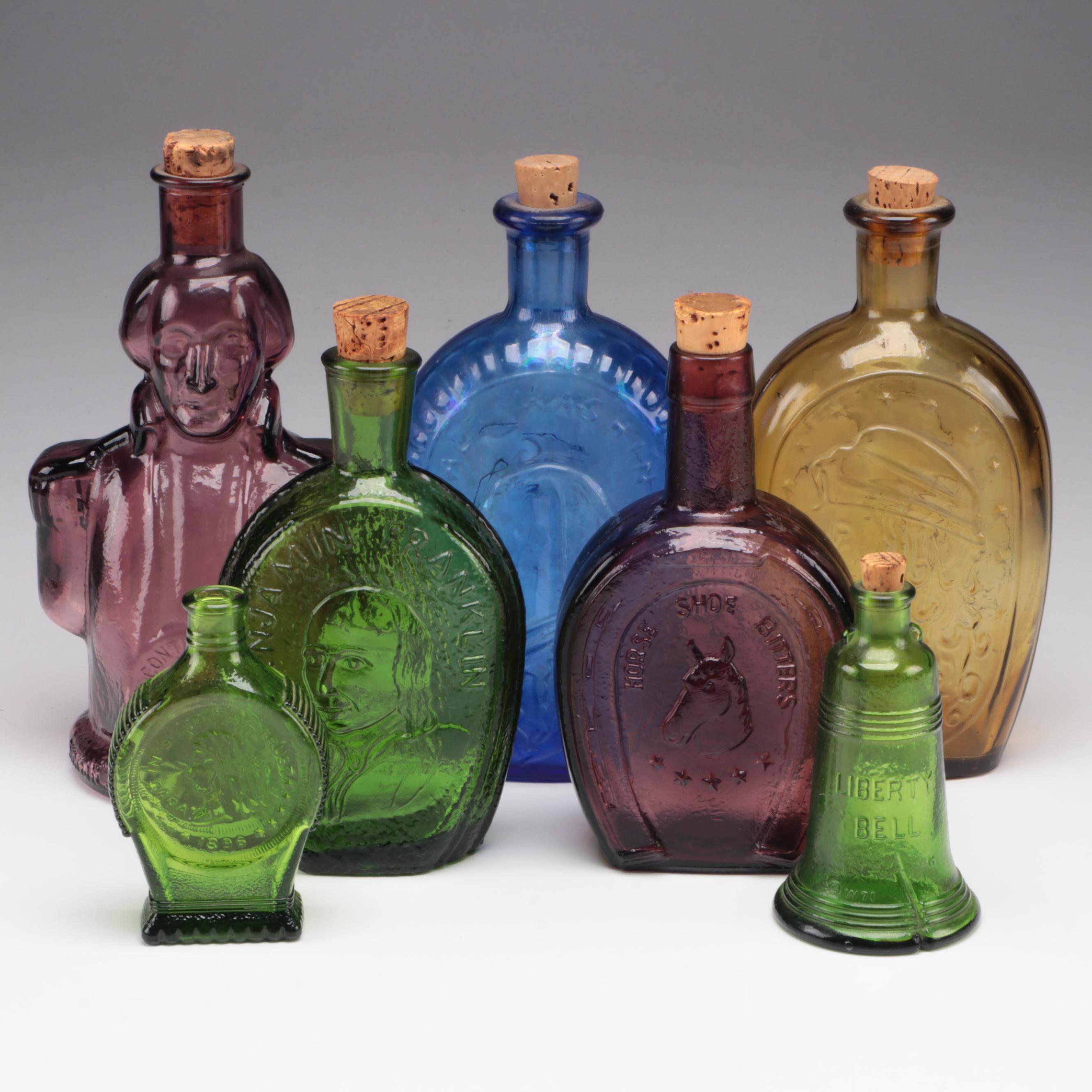 Wheaton and Other Pressed Glass Bottles