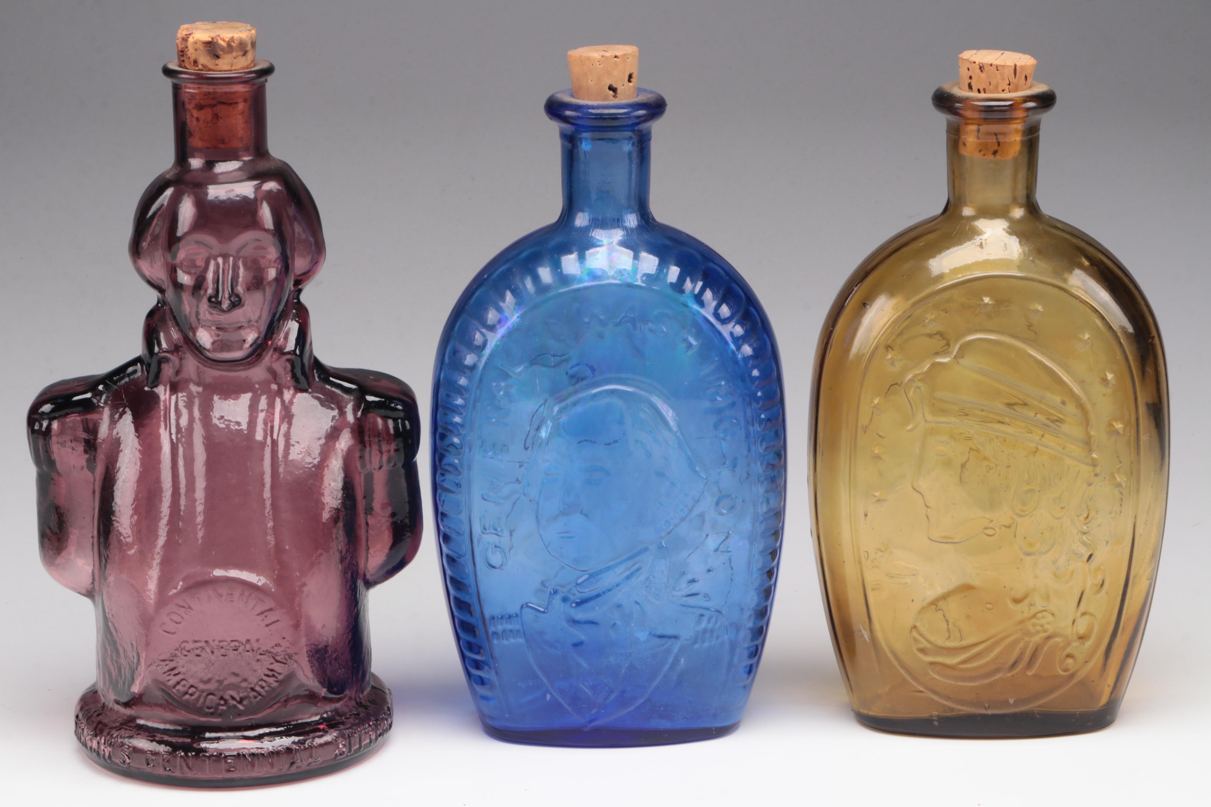 Wheaton and Other Pressed Glass Bottles