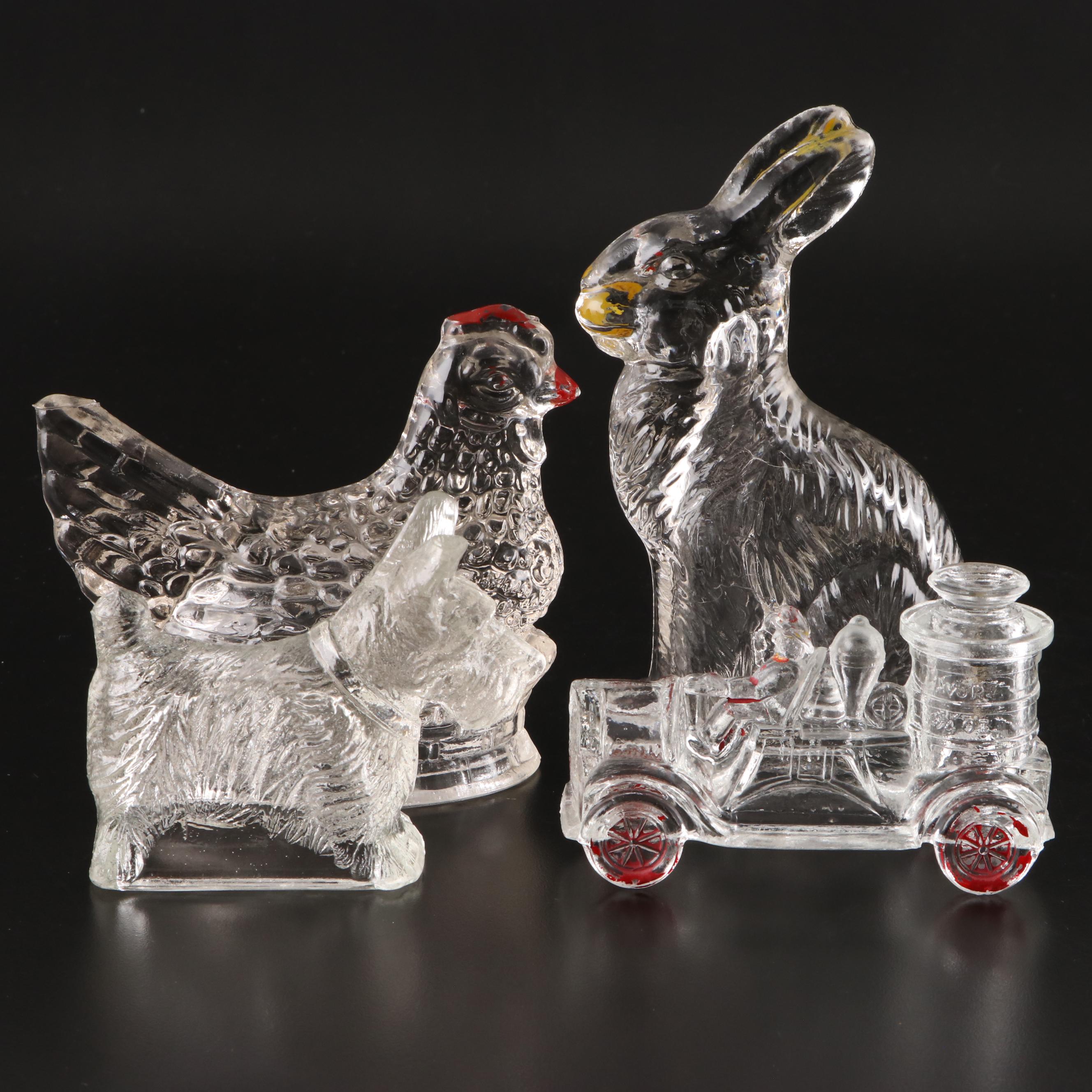 J.H. Millstein Co. and Other Glass Candy Containers, Early to Mid-20th Century