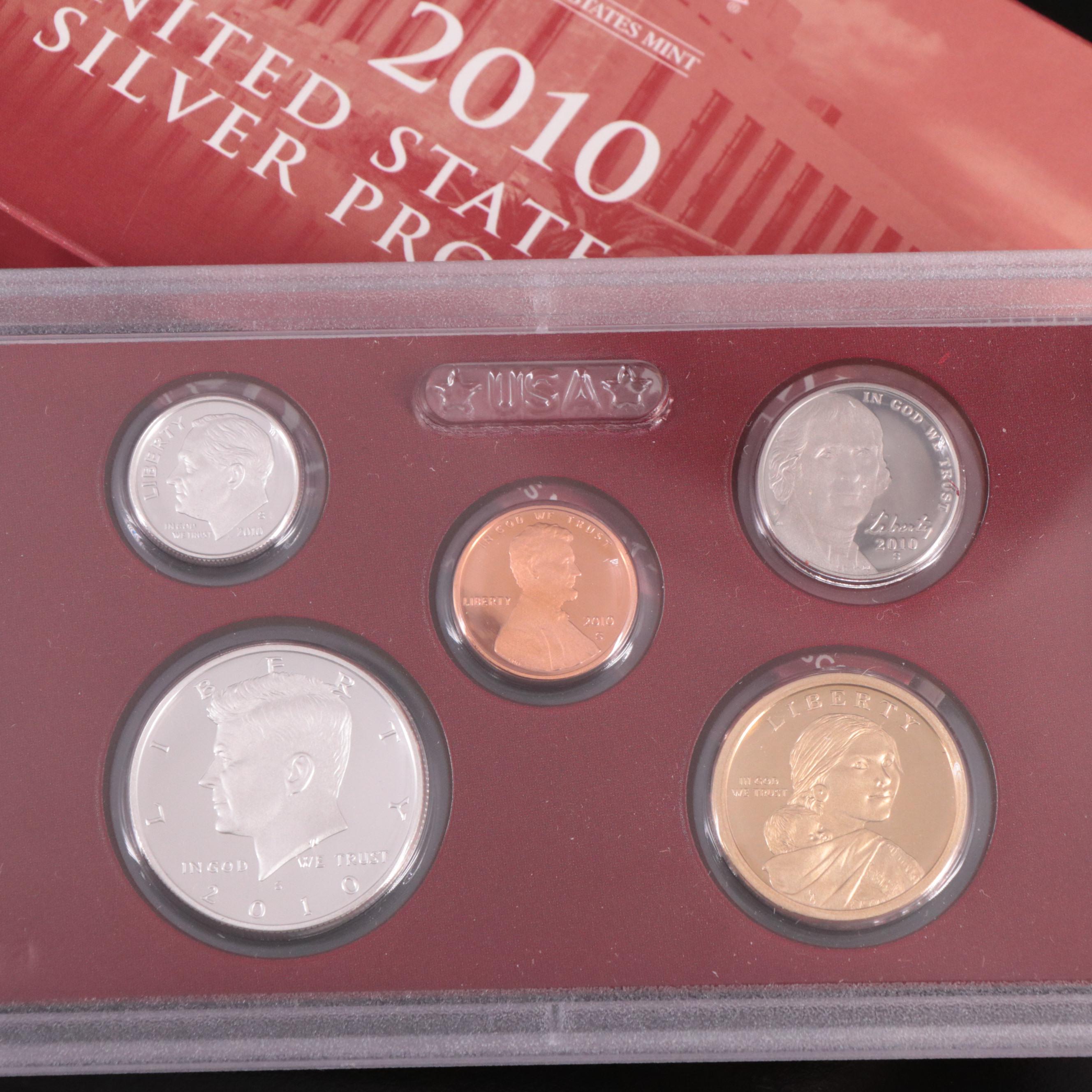 Two United States Mint Silver Proof Sets