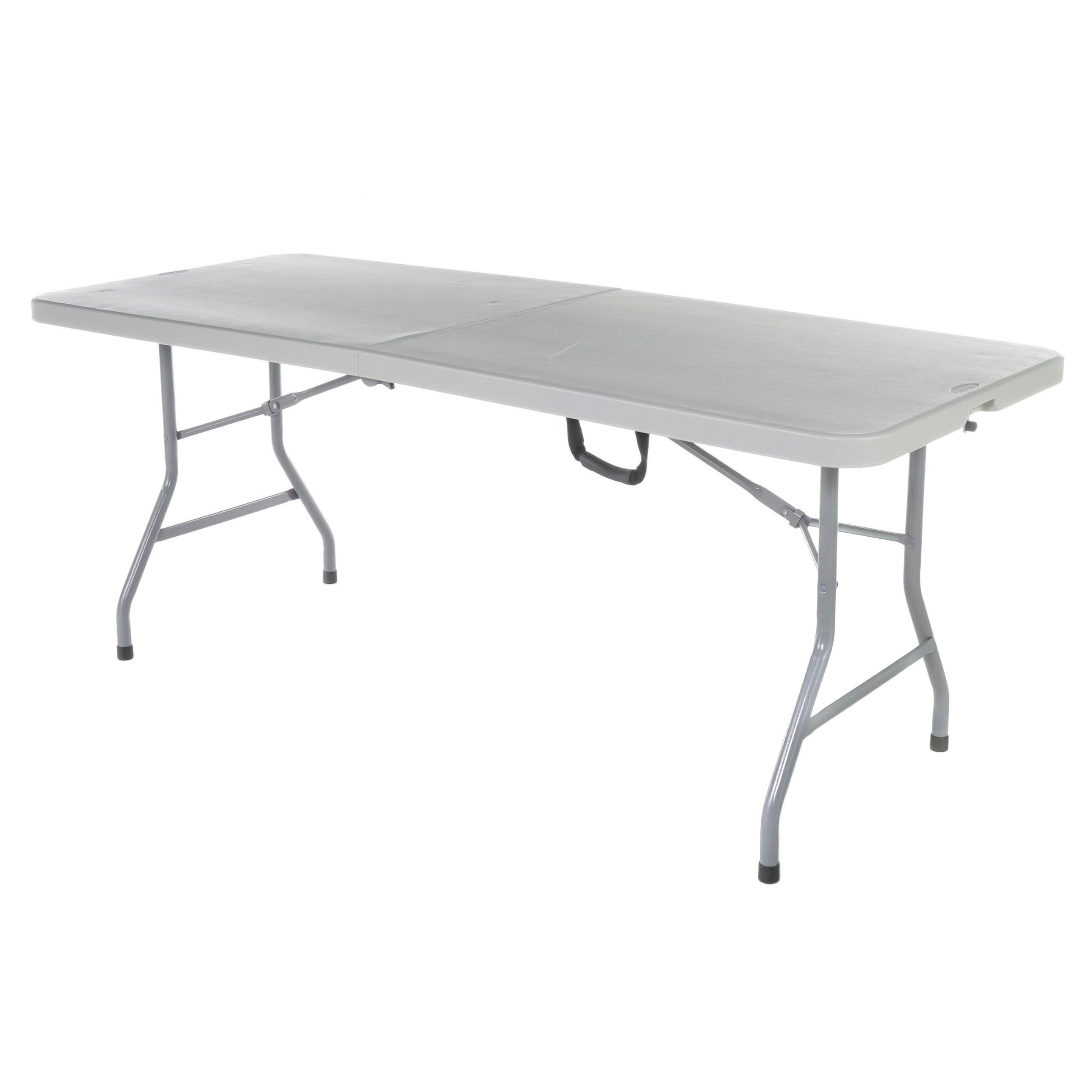 Office Star Molded Resin and Powder-Coated Steel Folding Table