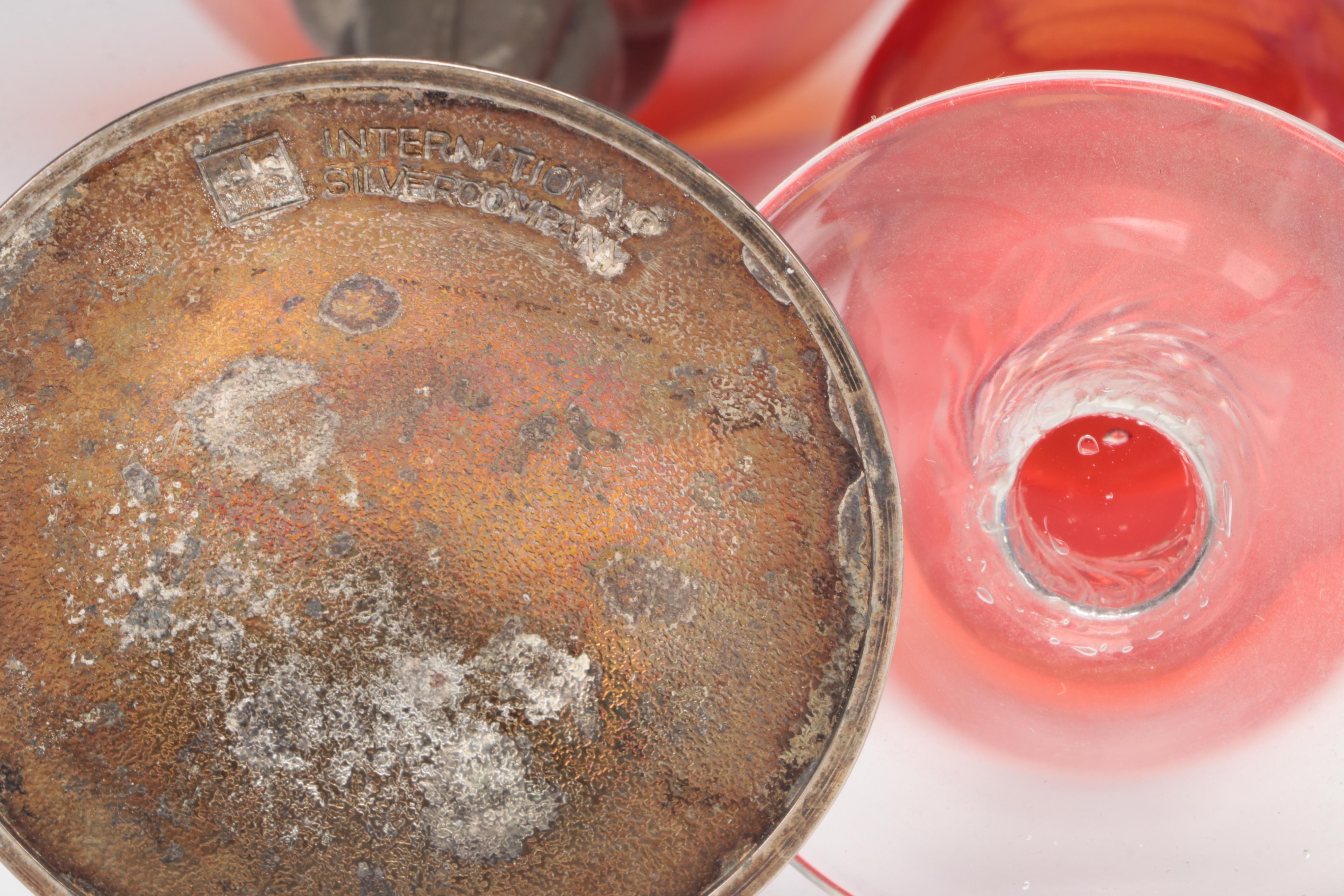 Peggy Karr Fused Glass Bowl and Trays with Other Glass Vase and Tableware