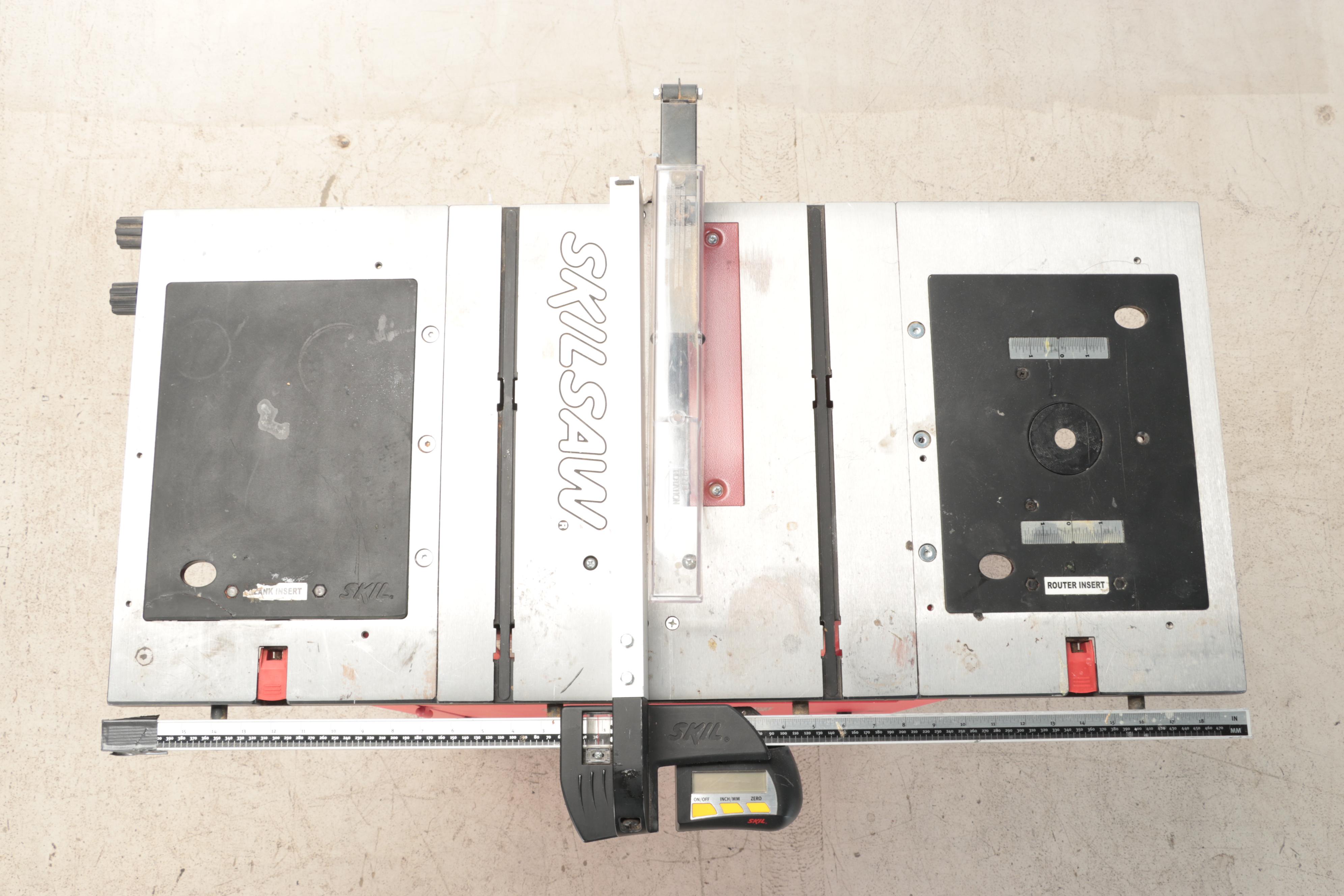 Skil X-Shop Table Saw on Cabinet Stand