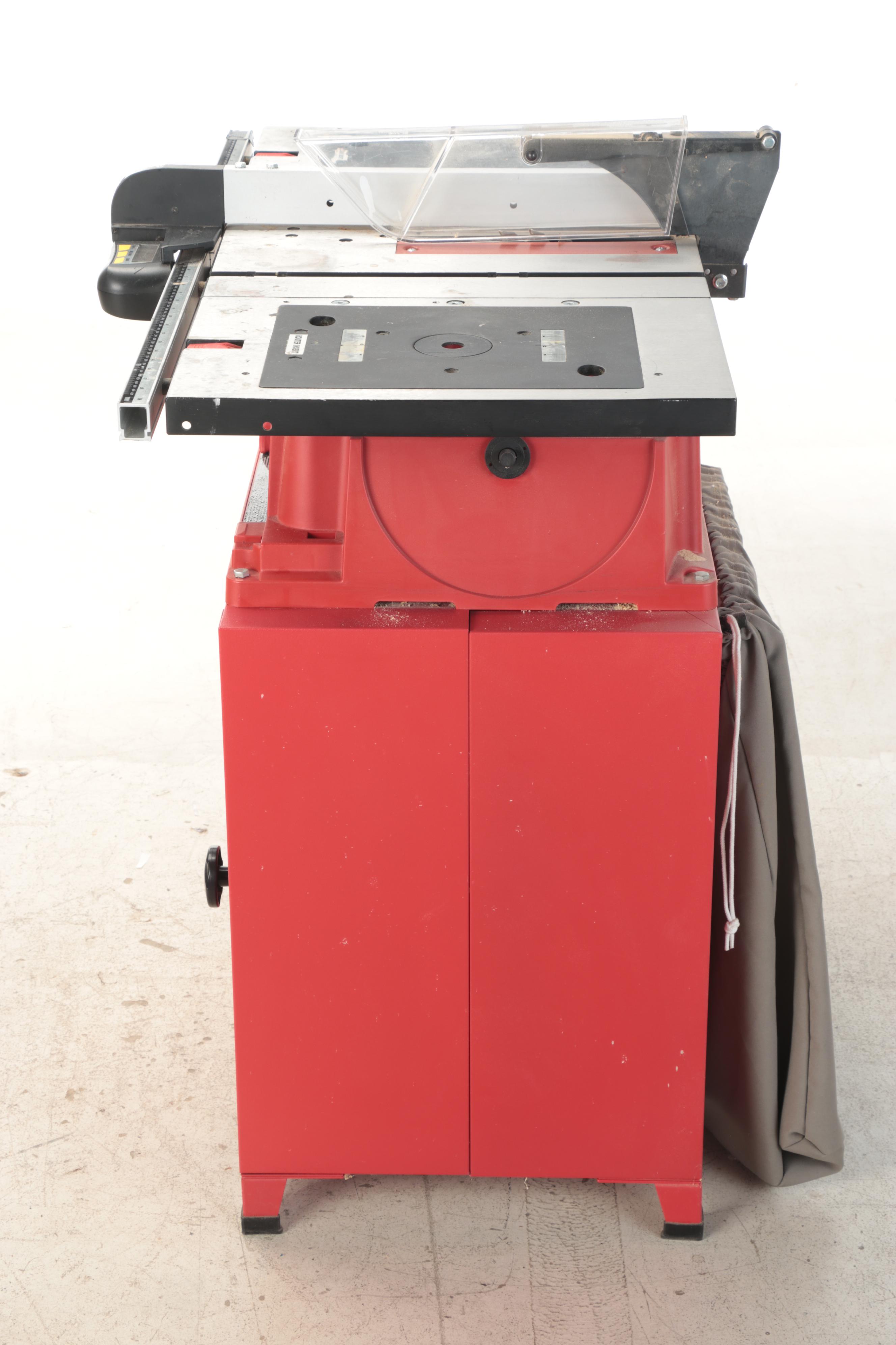 Skil X-Shop Table Saw on Cabinet Stand