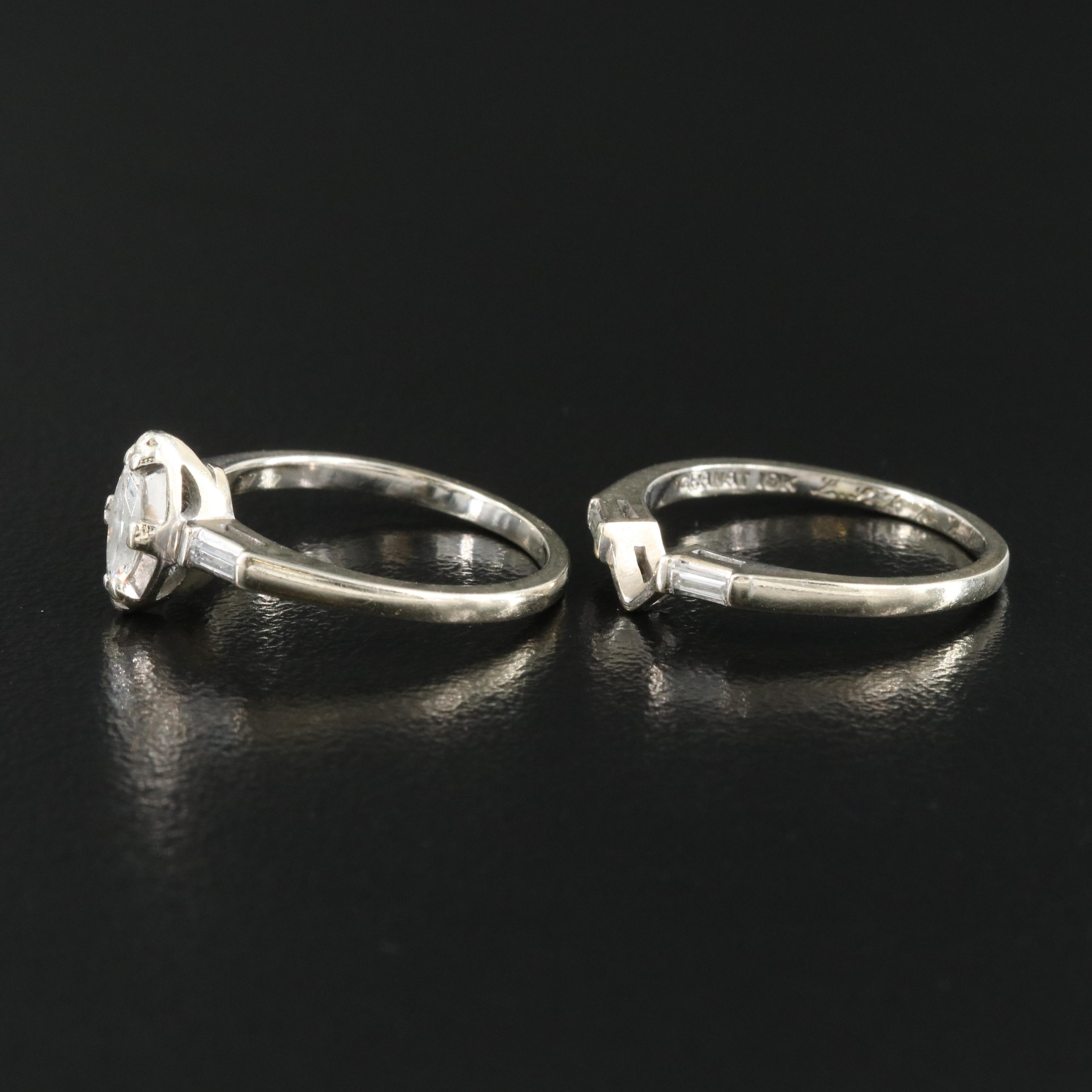 Granat Bros. 14K 0.37 CTW Diamond Ring Set