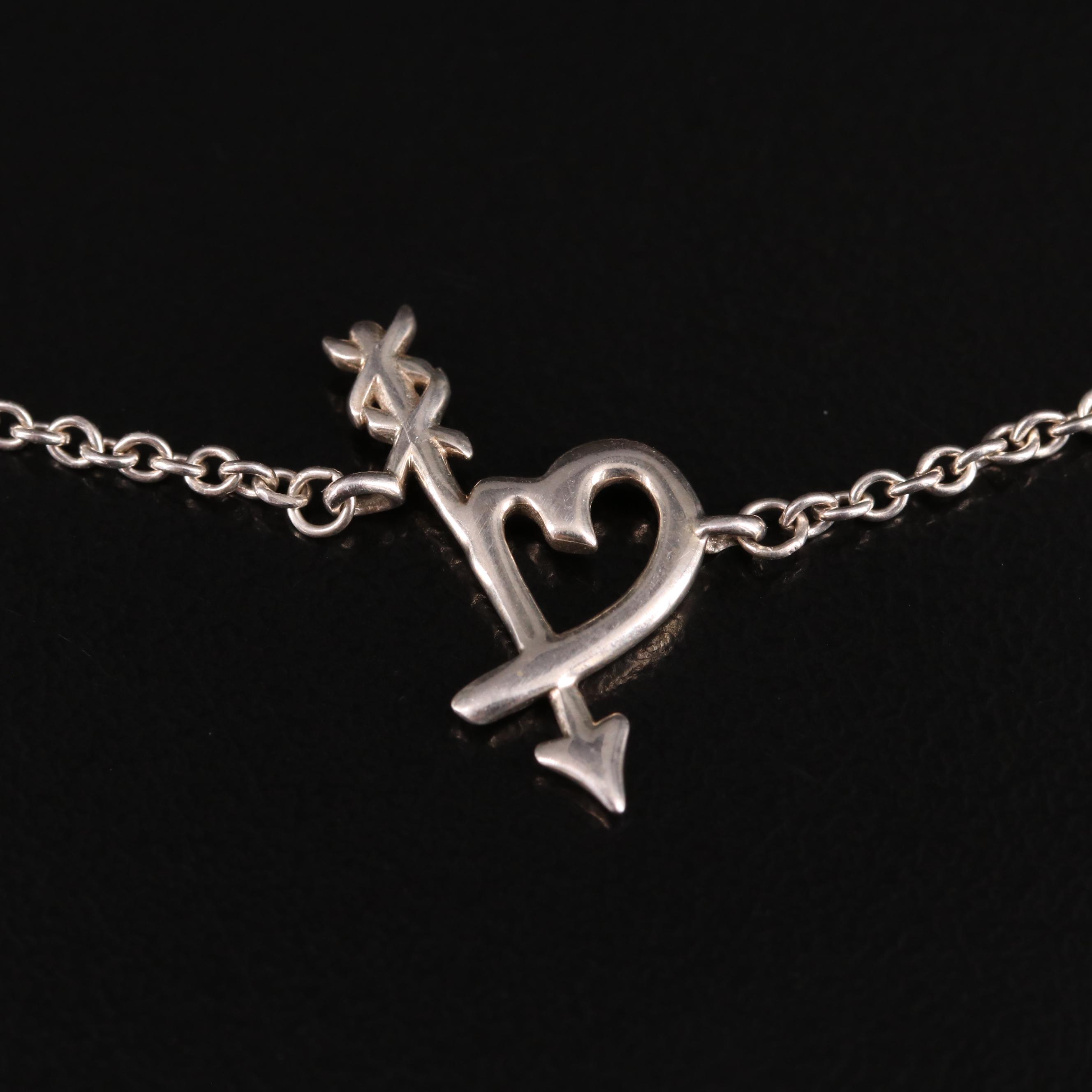 Paloma Picasso for Tiffany & Co. "Graffiti Heart and Arrow" Sterling Bracelet