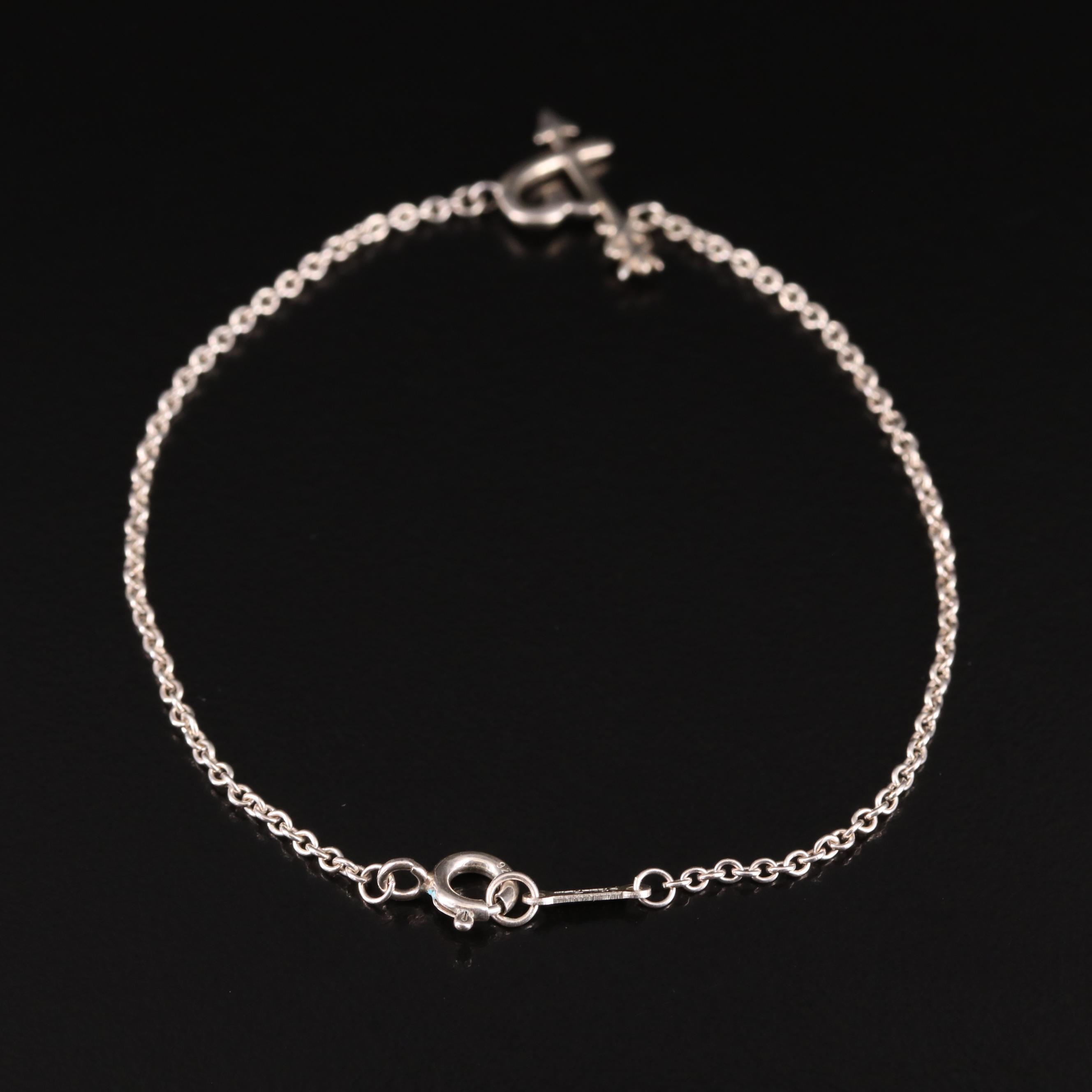 Paloma Picasso for Tiffany & Co. "Graffiti Heart and Arrow" Sterling Bracelet