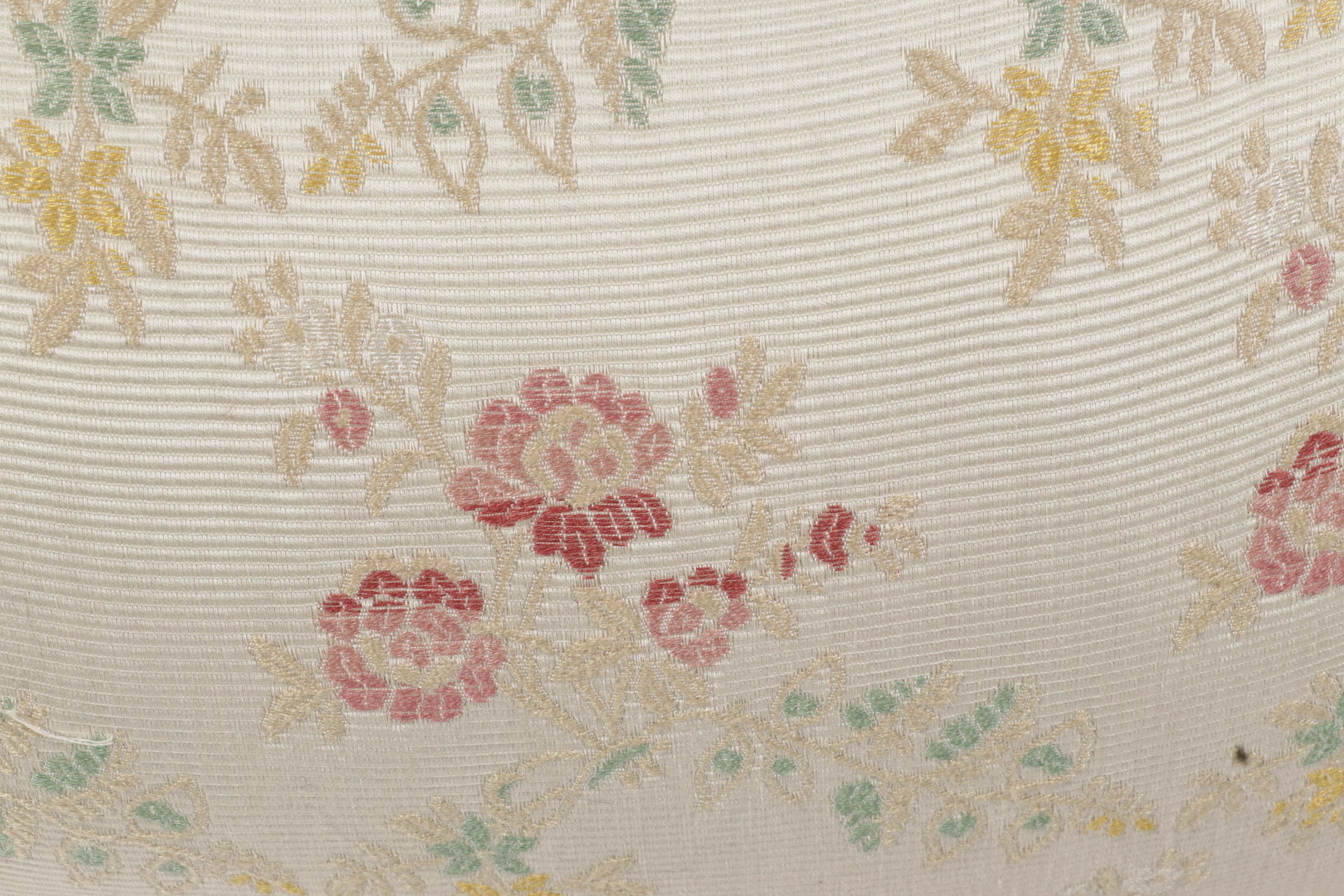 Custom Upholstered Channel-Back Sofa with Pillows