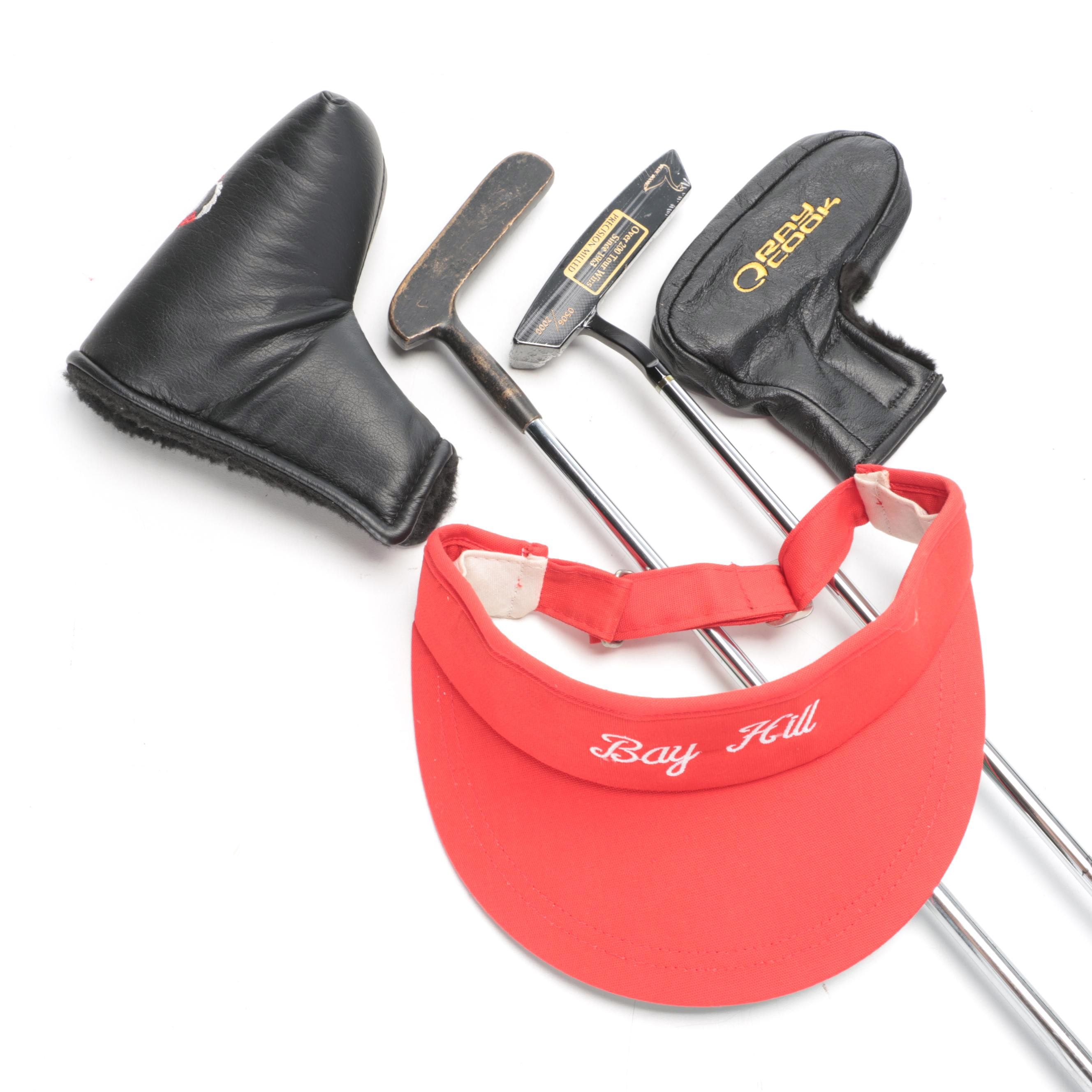 Arnold Palmer Signed Visor, Ray Cook Blue Goose Putter and More Clubs