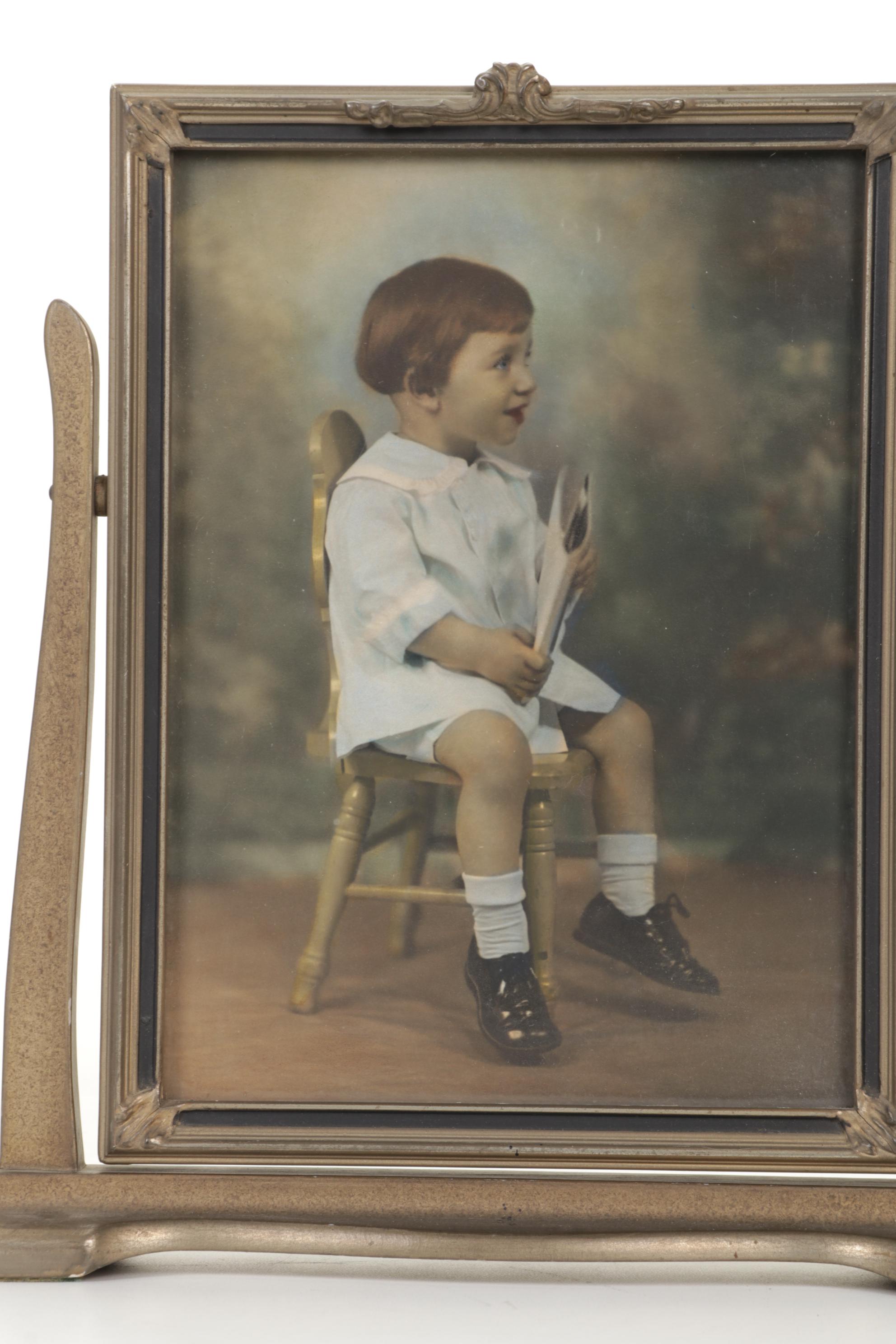 Crayon Portraits of Young Children, Early 20th Century