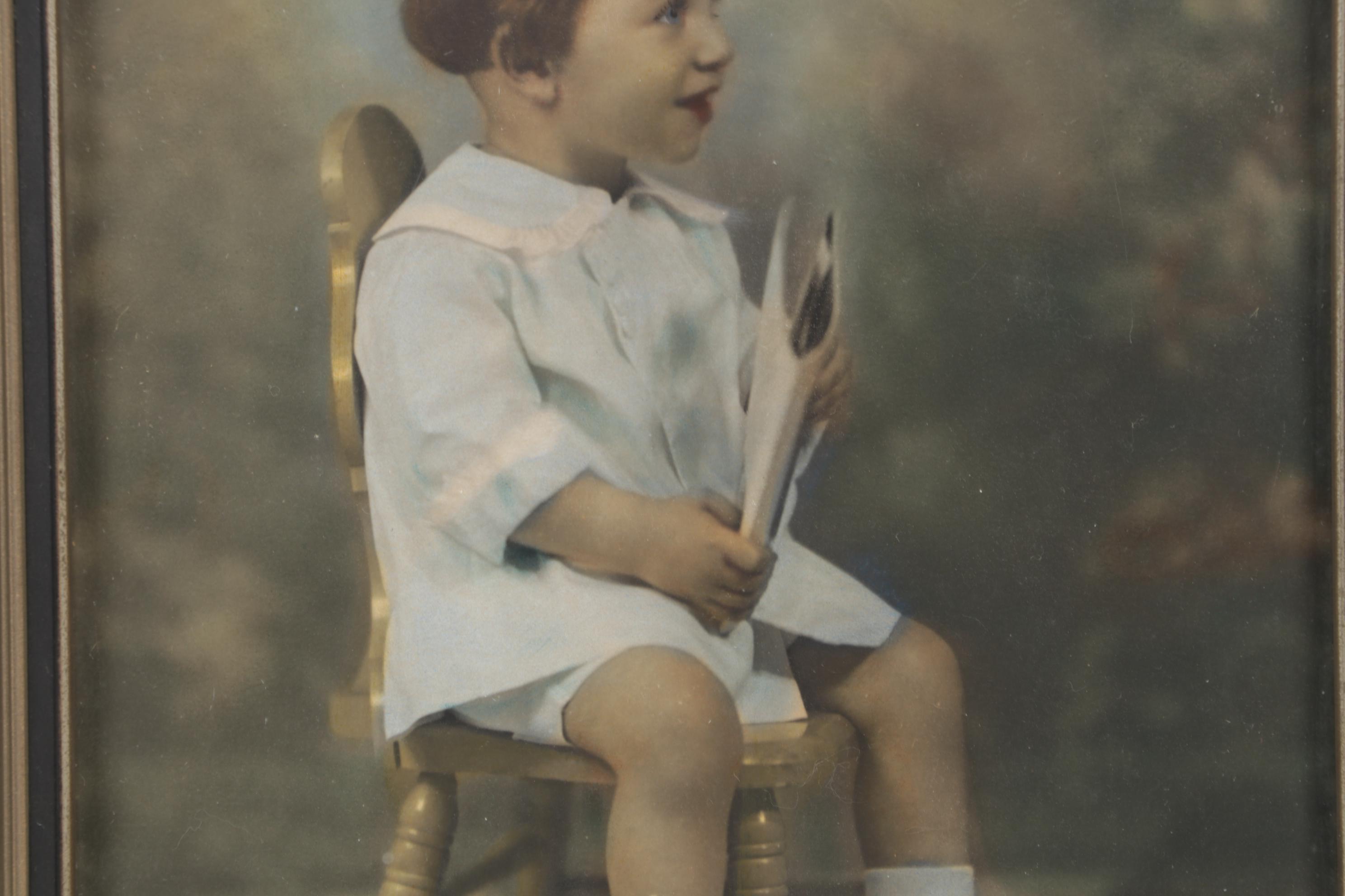Crayon Portraits of Young Children, Early 20th Century