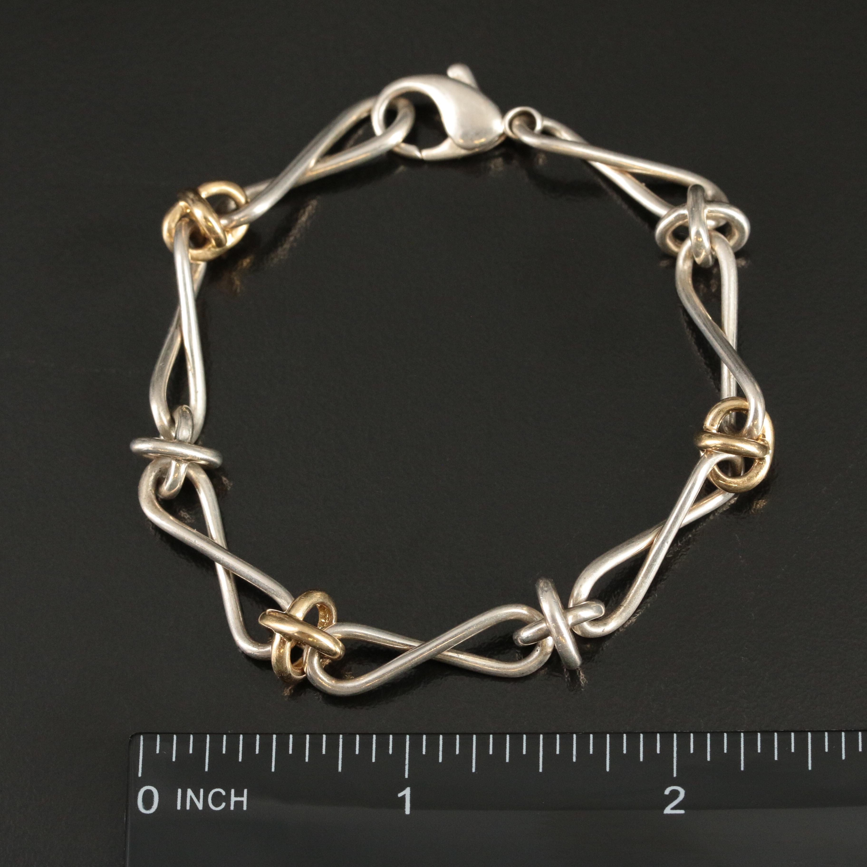 Paloma Picasso for Tiffany & Co. "Infinity" Sterling and 18K Bracelet