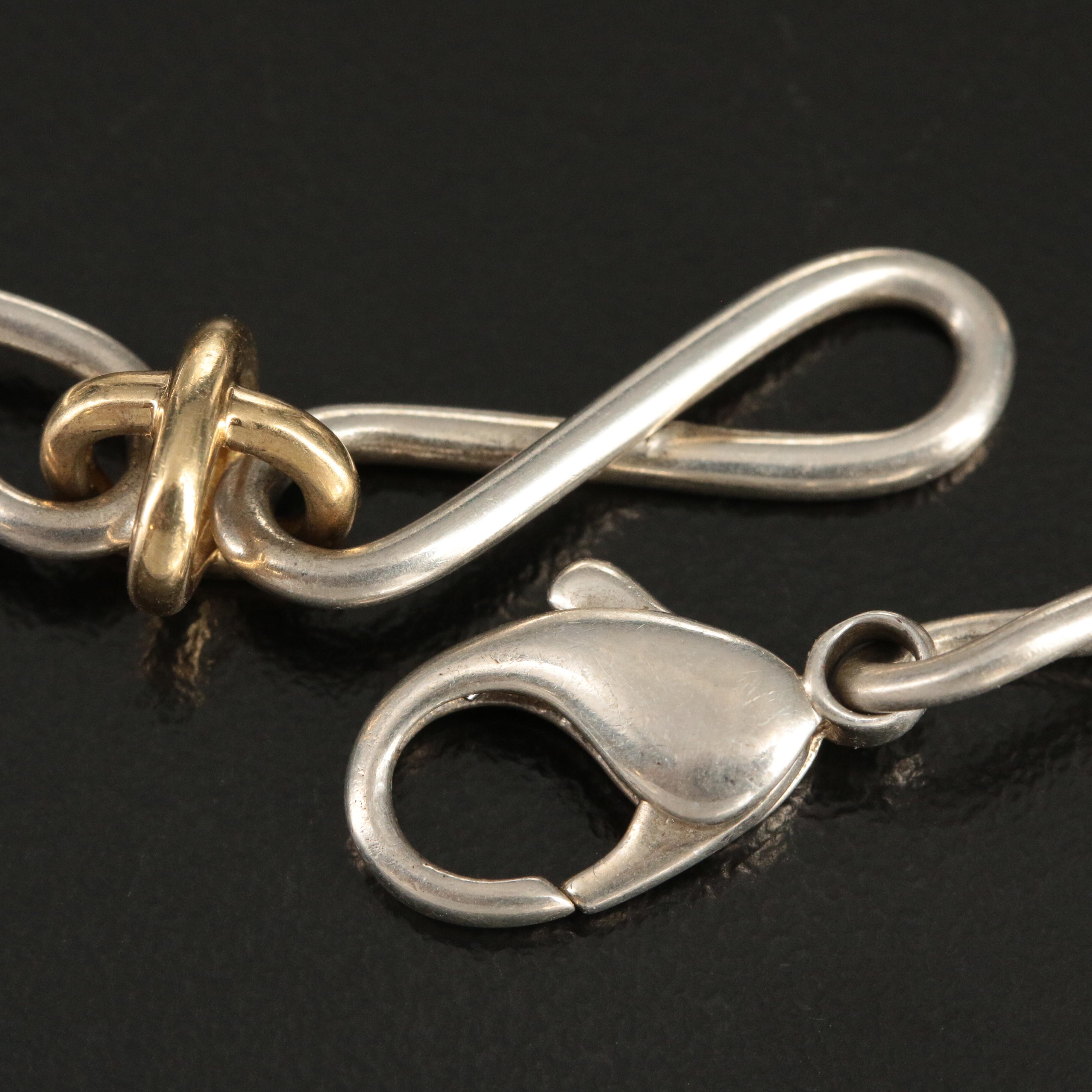 Paloma Picasso for Tiffany & Co. "Infinity" Sterling and 18K Bracelet