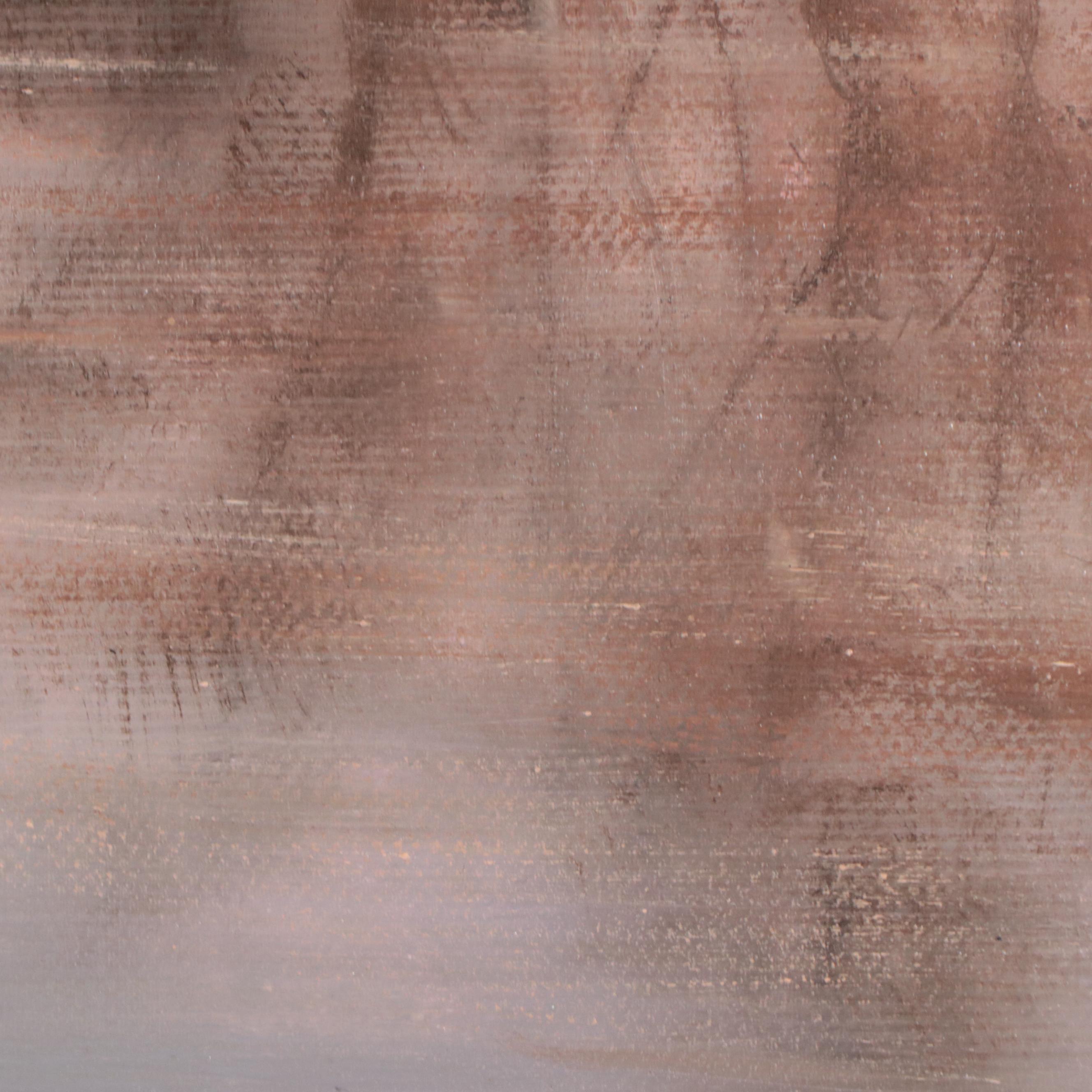 Medici Oil Painting of Boat on Serene Pond With Tree