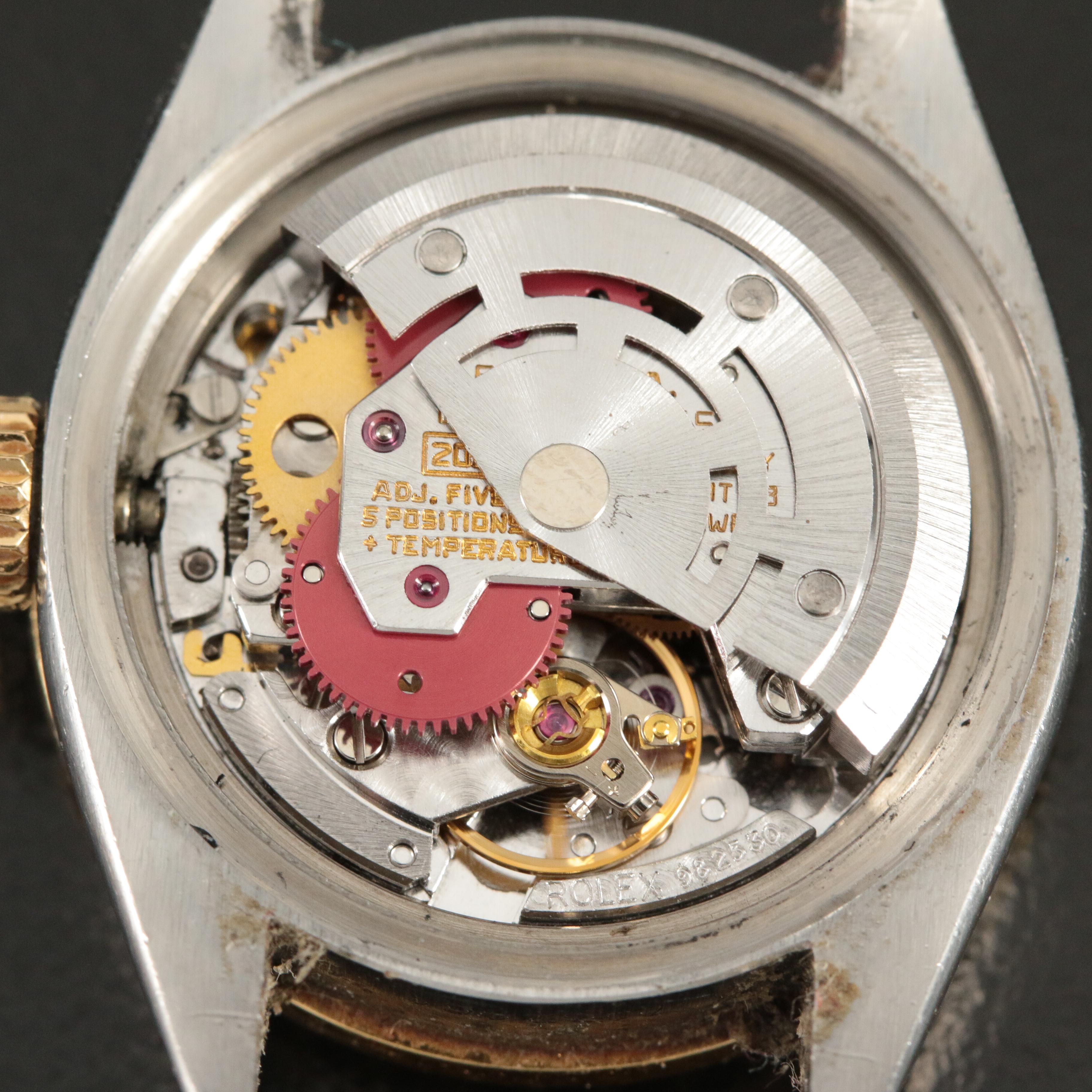 1981 Rolex Custom Diamond Dial and Bezel, Two-Tone Datejust Watch