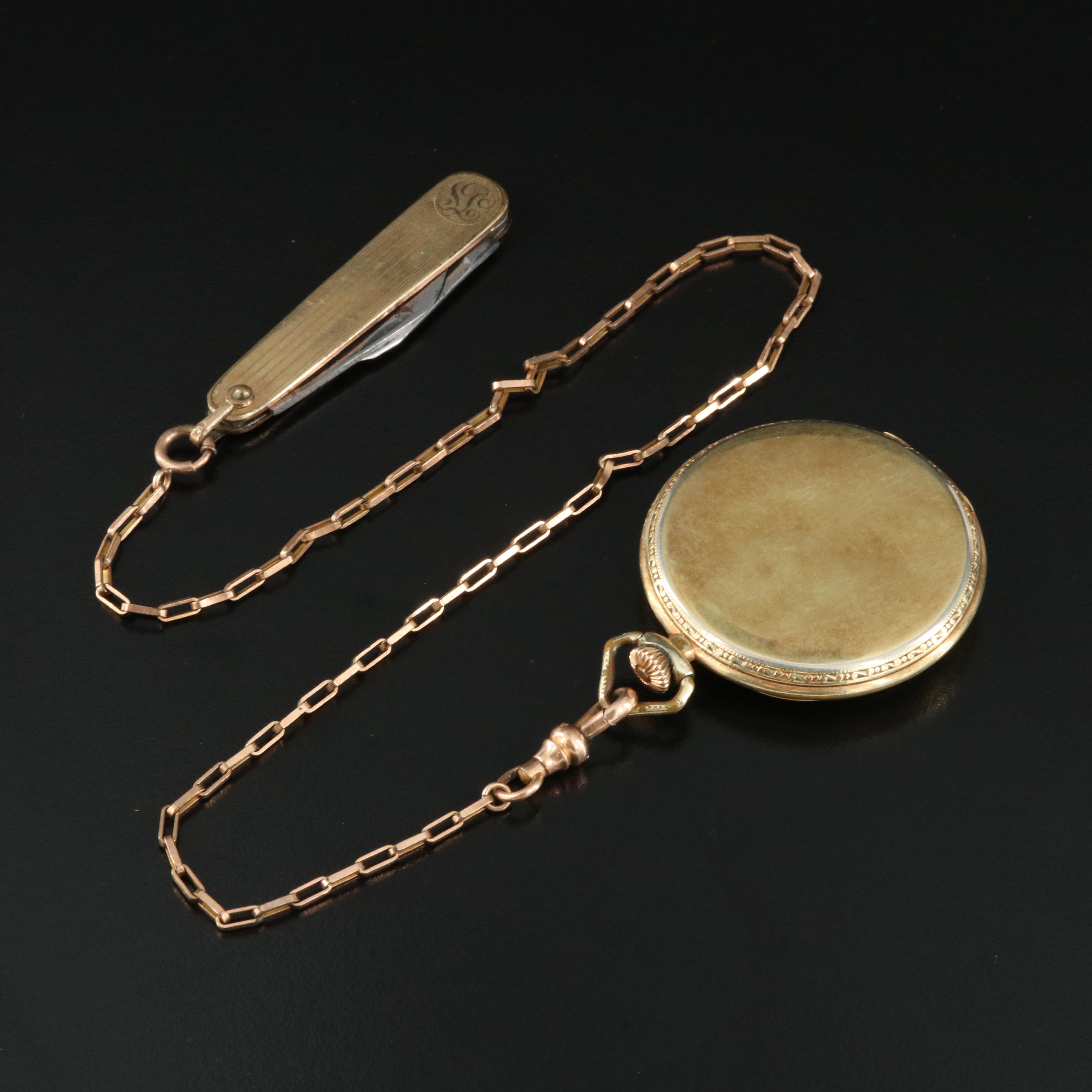 Vintage Gruen Semi Thin Pocket Watch