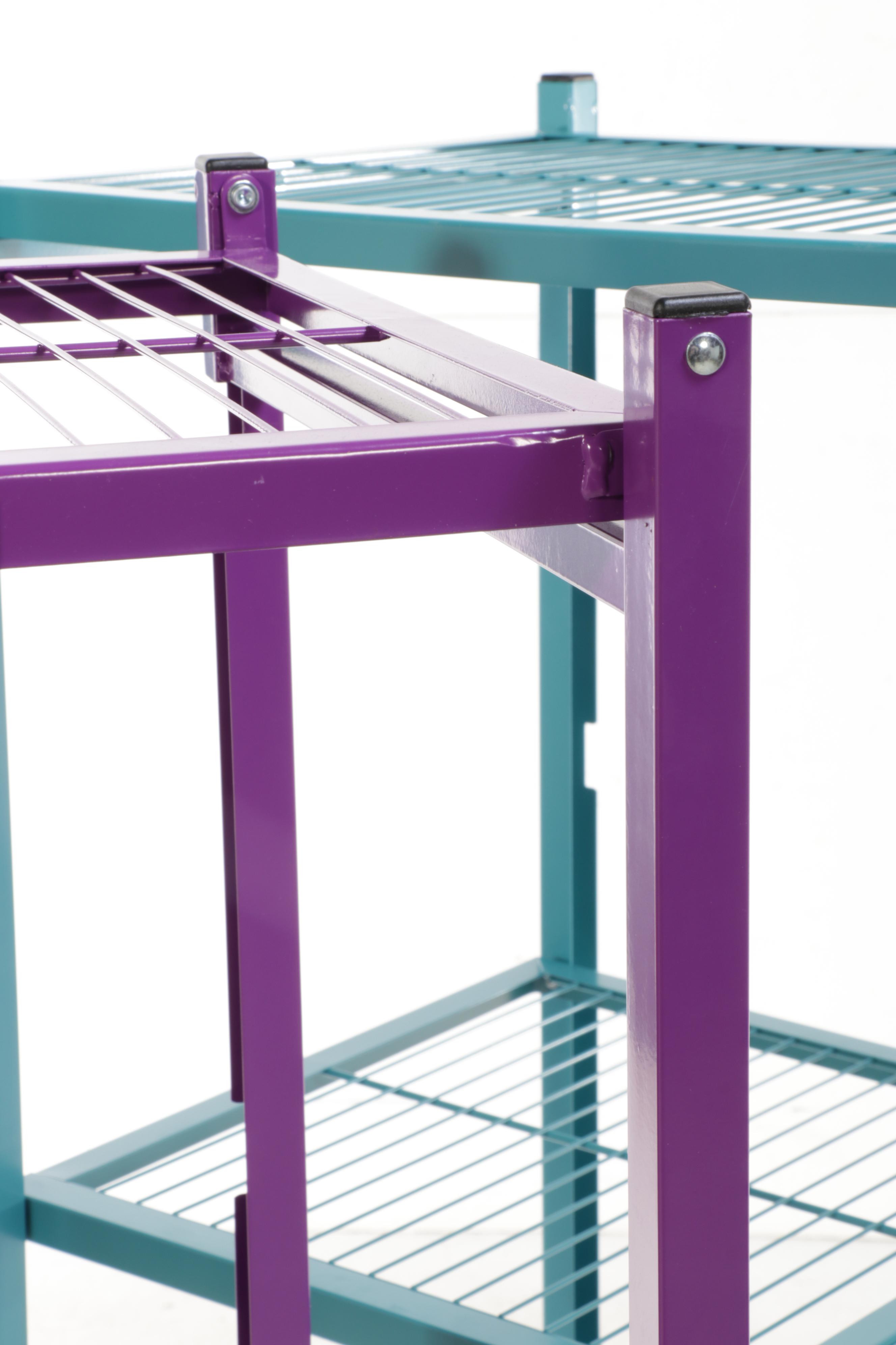 Origami Folding Metal Racks in Colors