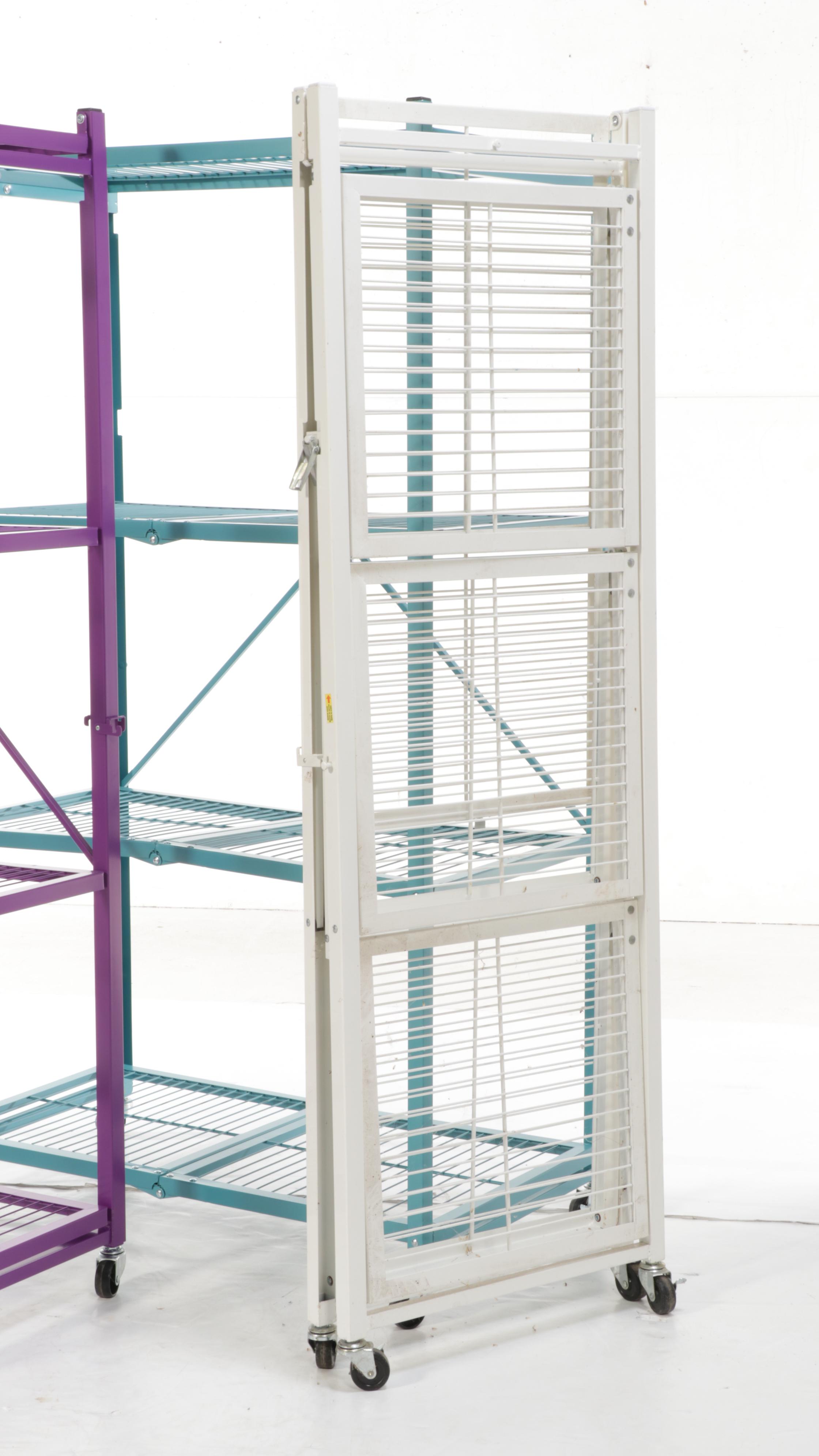 Origami Folding Metal Racks in Colors
