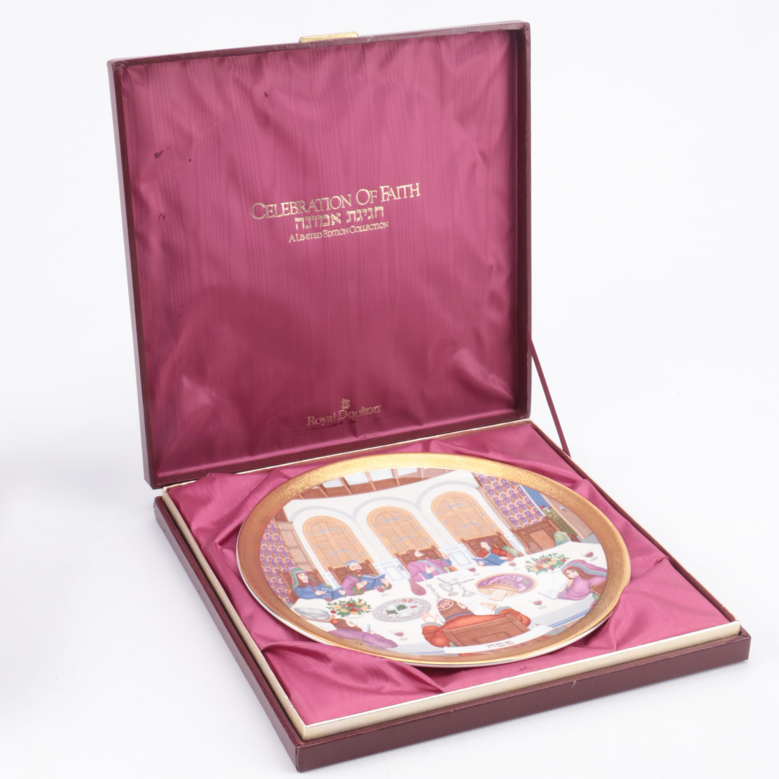 Royal Doulton "Celebration of Faith" Limited Edition Collector Plates, 1980s