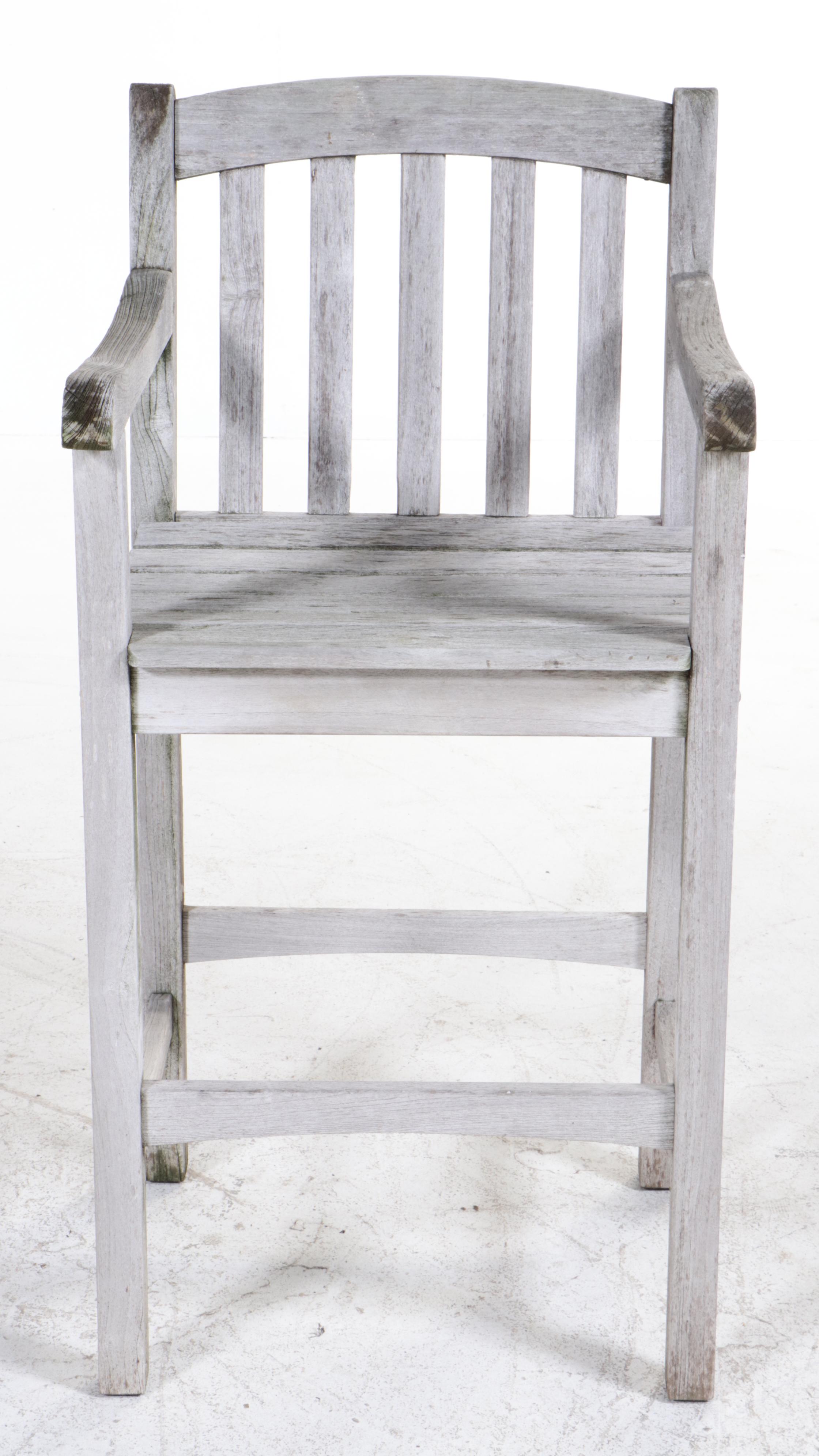 Teak Patio High-Top Dining Set