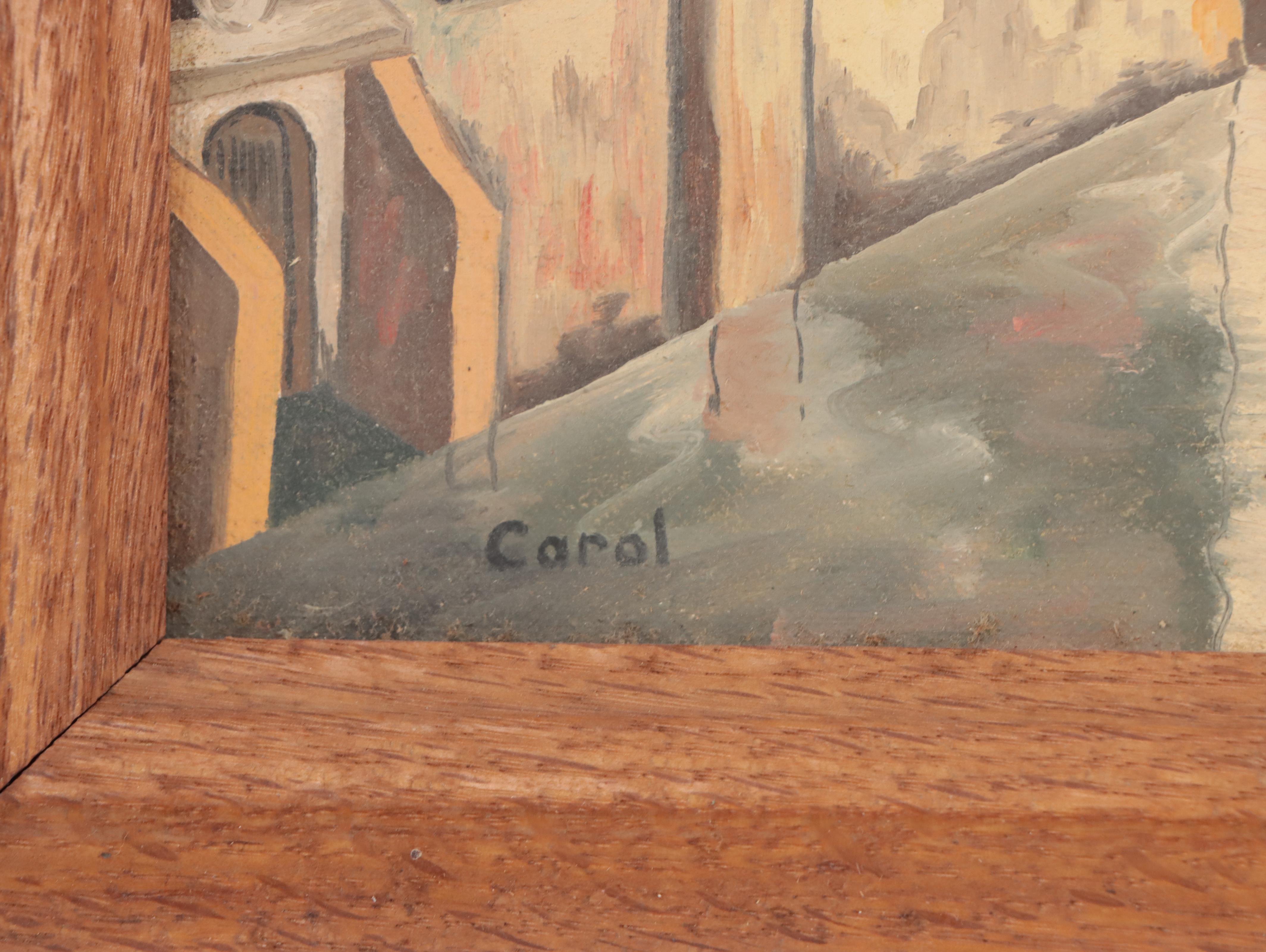 Acrylic Painting of Canal Scene