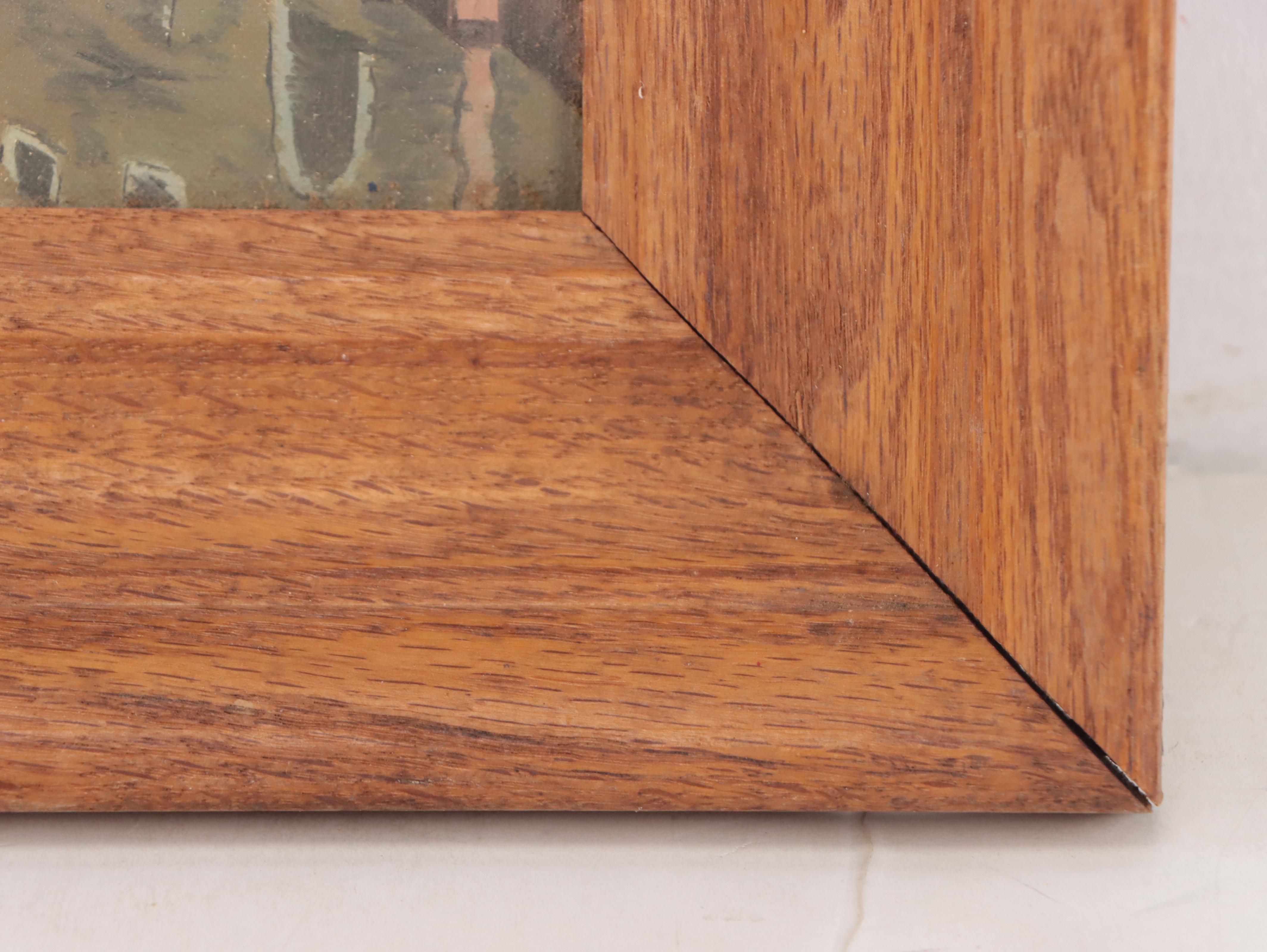 Acrylic Painting of Canal Scene