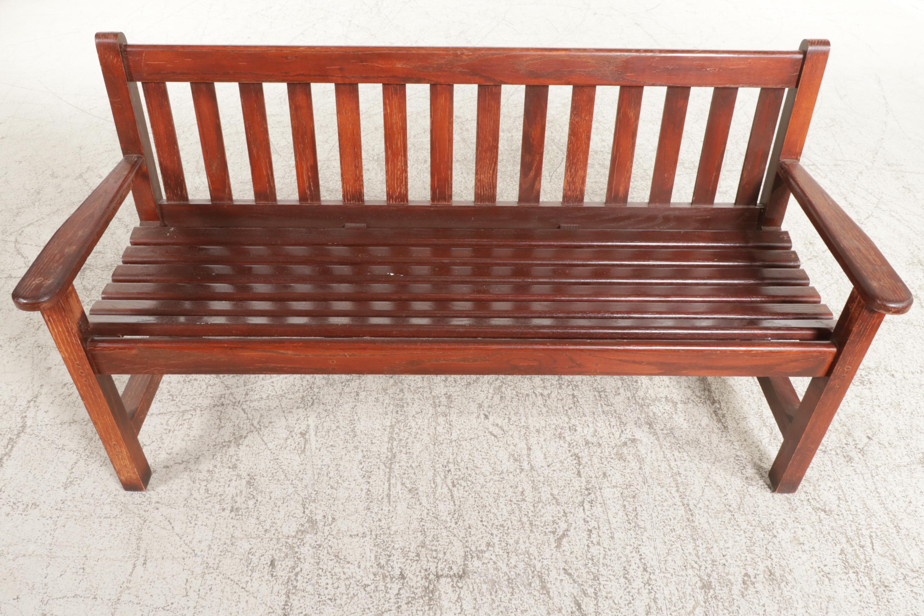 Pine Bench with Vinyl Cushion