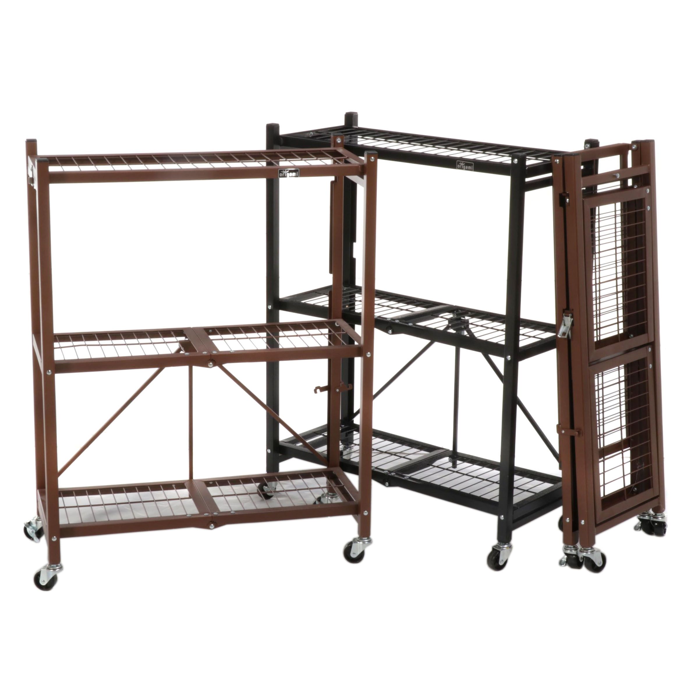 Origami Powder Coated Metal Folding Wire Racks