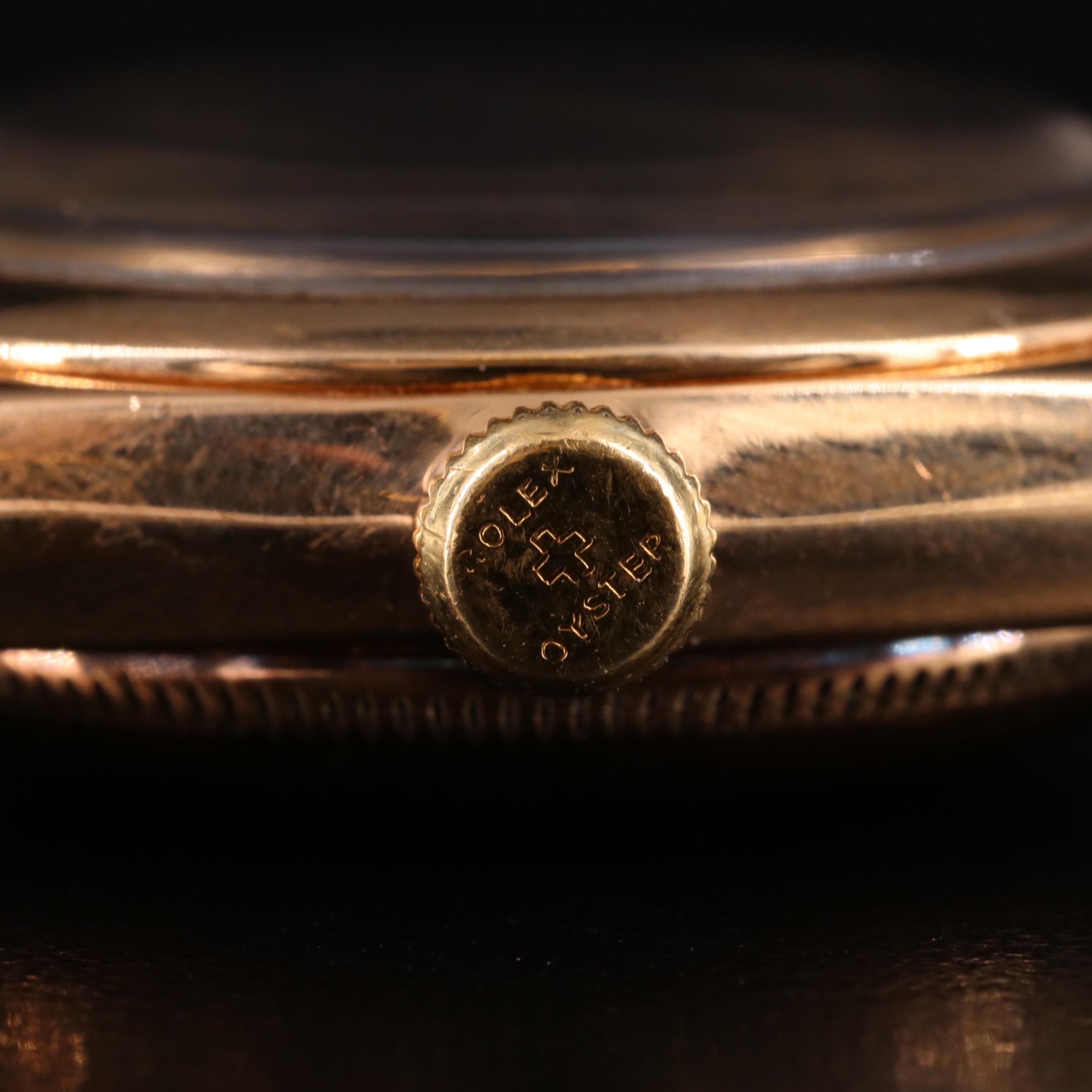 14K Rolex Bubbleback Oyster Perpetual Watch