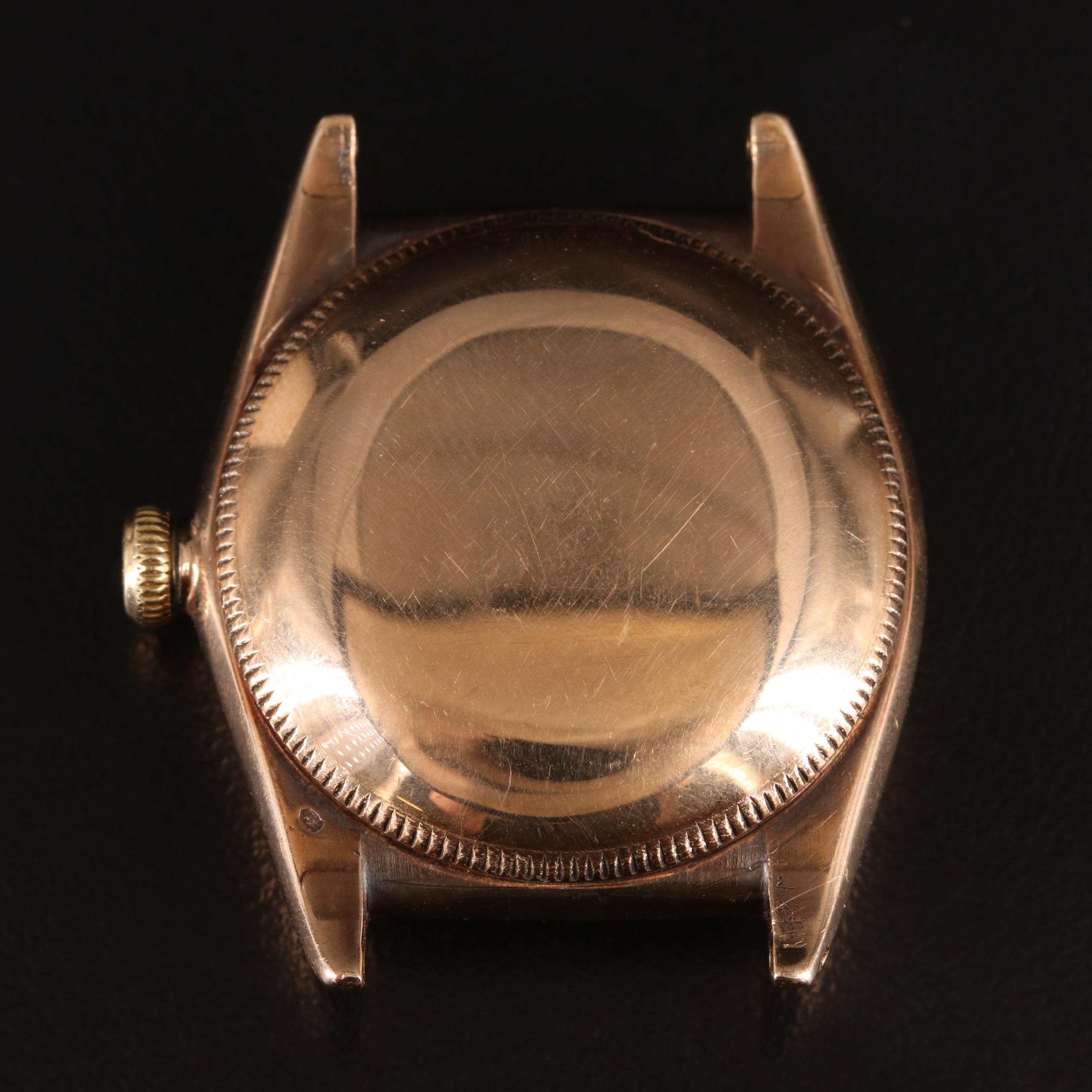 14K Rolex Bubbleback Oyster Perpetual Watch