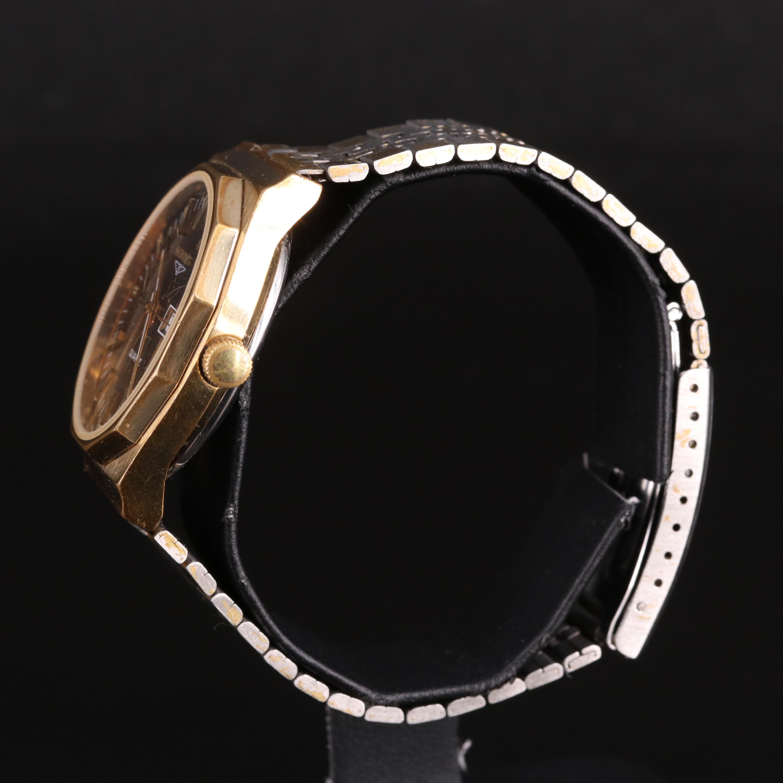 Longines Day-Date Quartz Wrist Watch