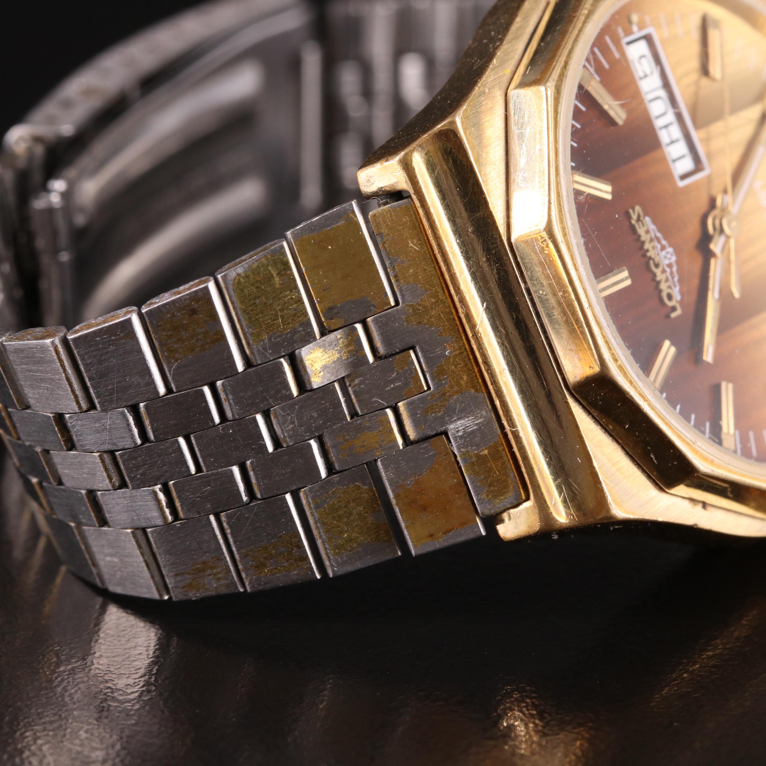 Longines Day-Date Quartz Wrist Watch