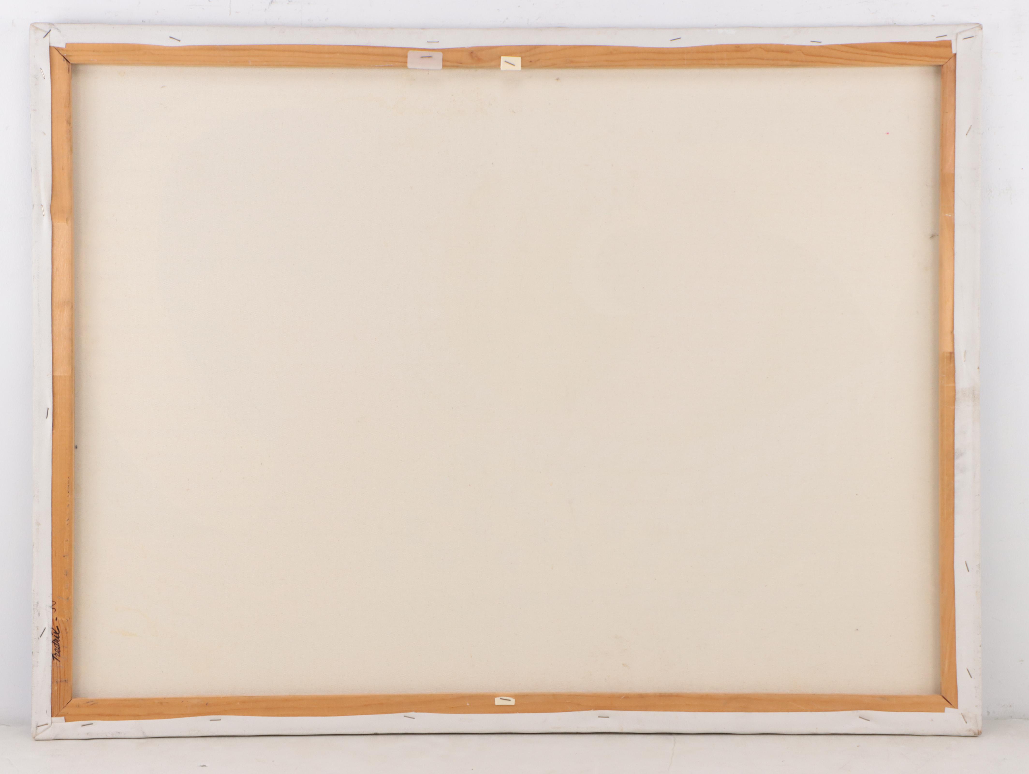 Abstract Geometric Acrylic Painting, 21st Century