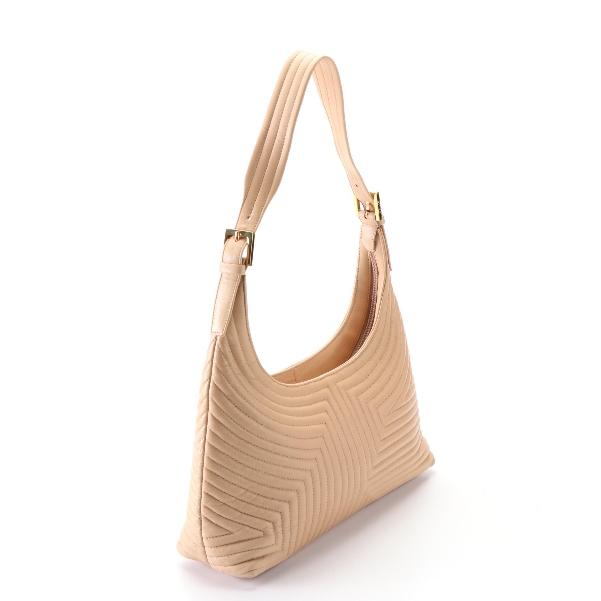 Bally Shoulder Bag in Quilted Leather and Crossbody Bag in Monogram Canvas