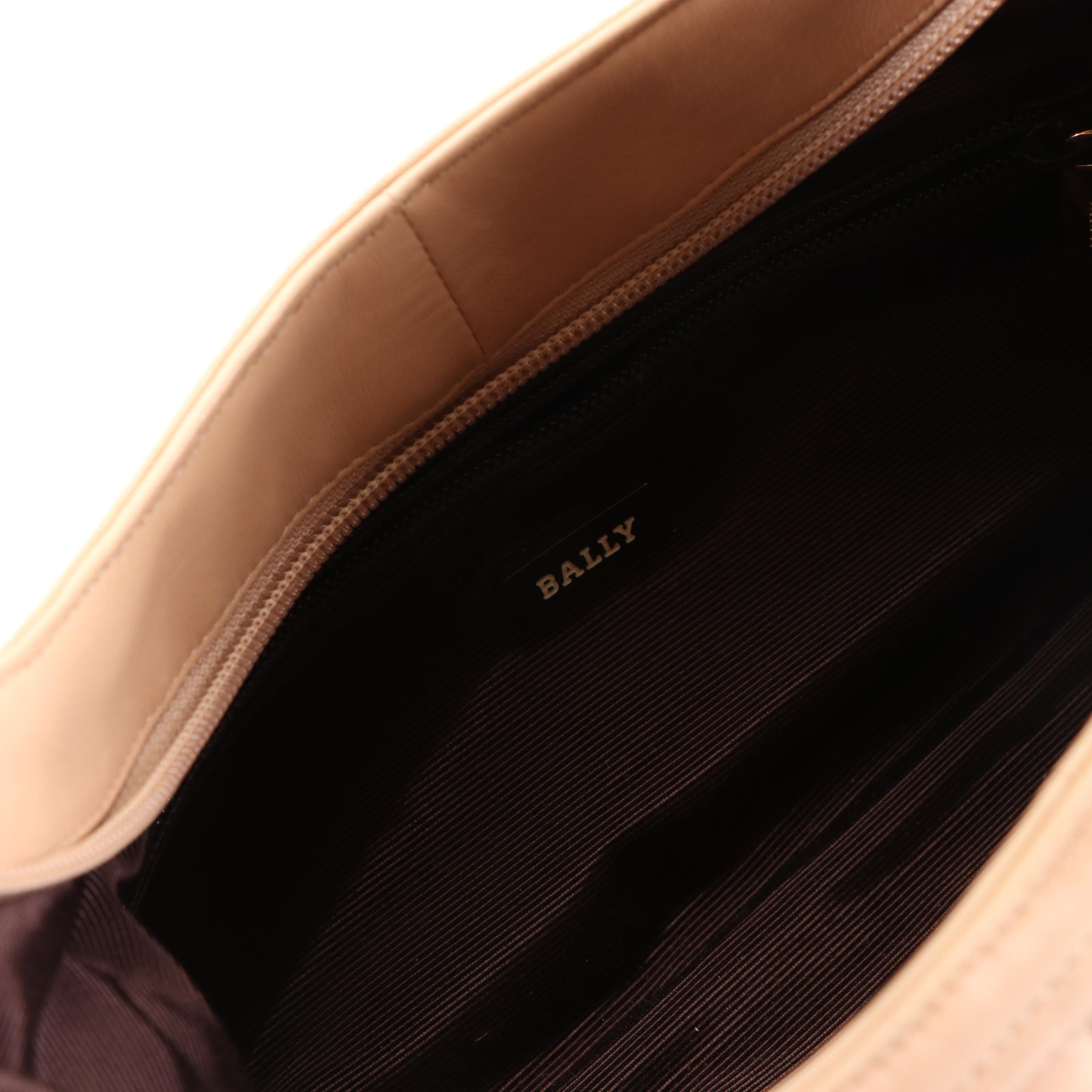 Bally Shoulder Bag in Quilted Leather and Crossbody Bag in Monogram Canvas