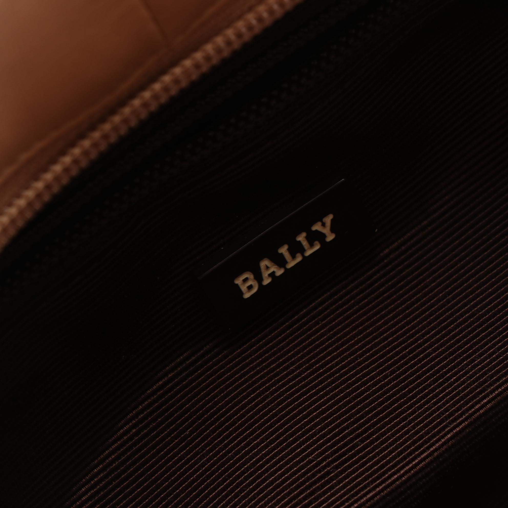 Bally Shoulder Bag in Quilted Leather and Crossbody Bag in Monogram Canvas