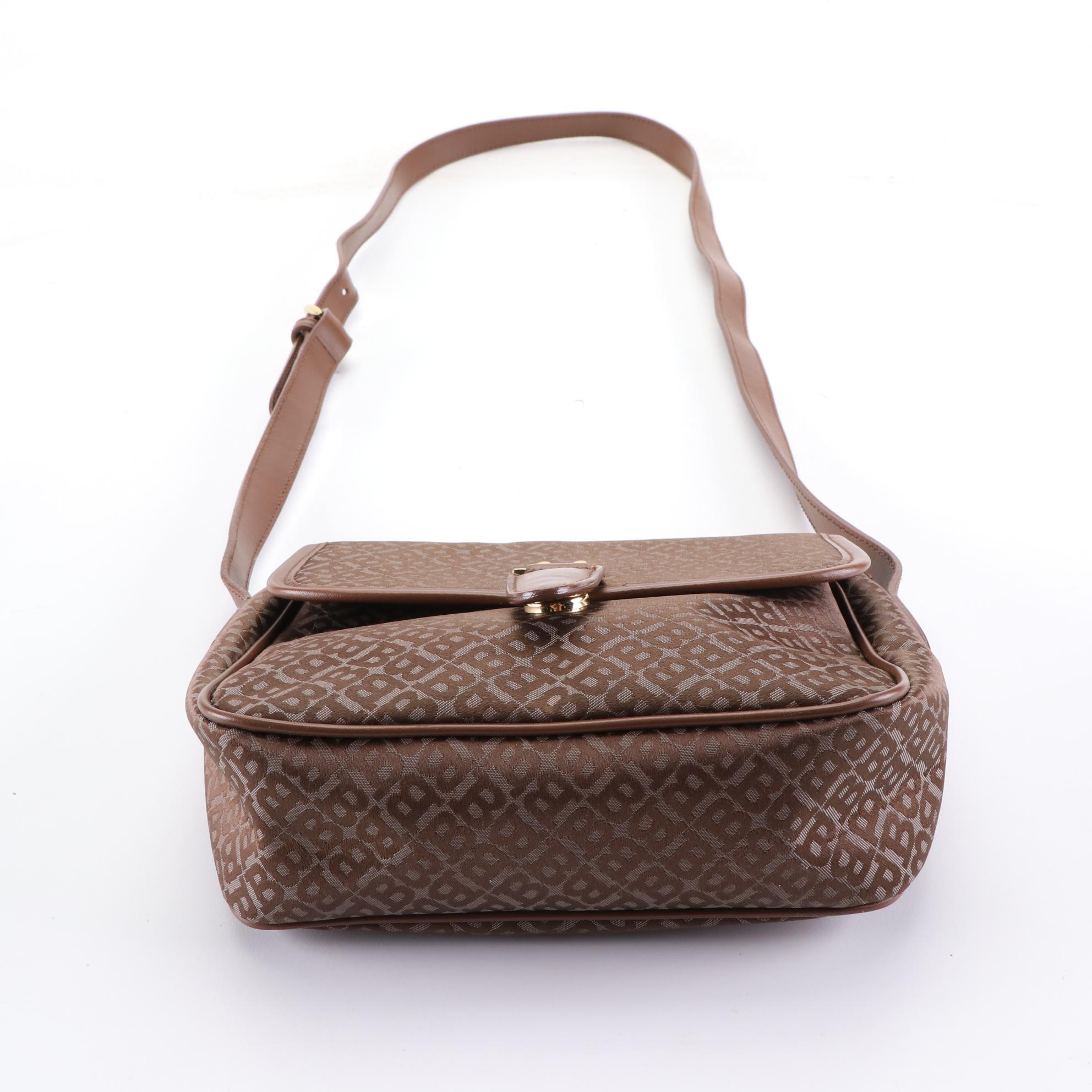 Bally Shoulder Bag in Quilted Leather and Crossbody Bag in Monogram Canvas
